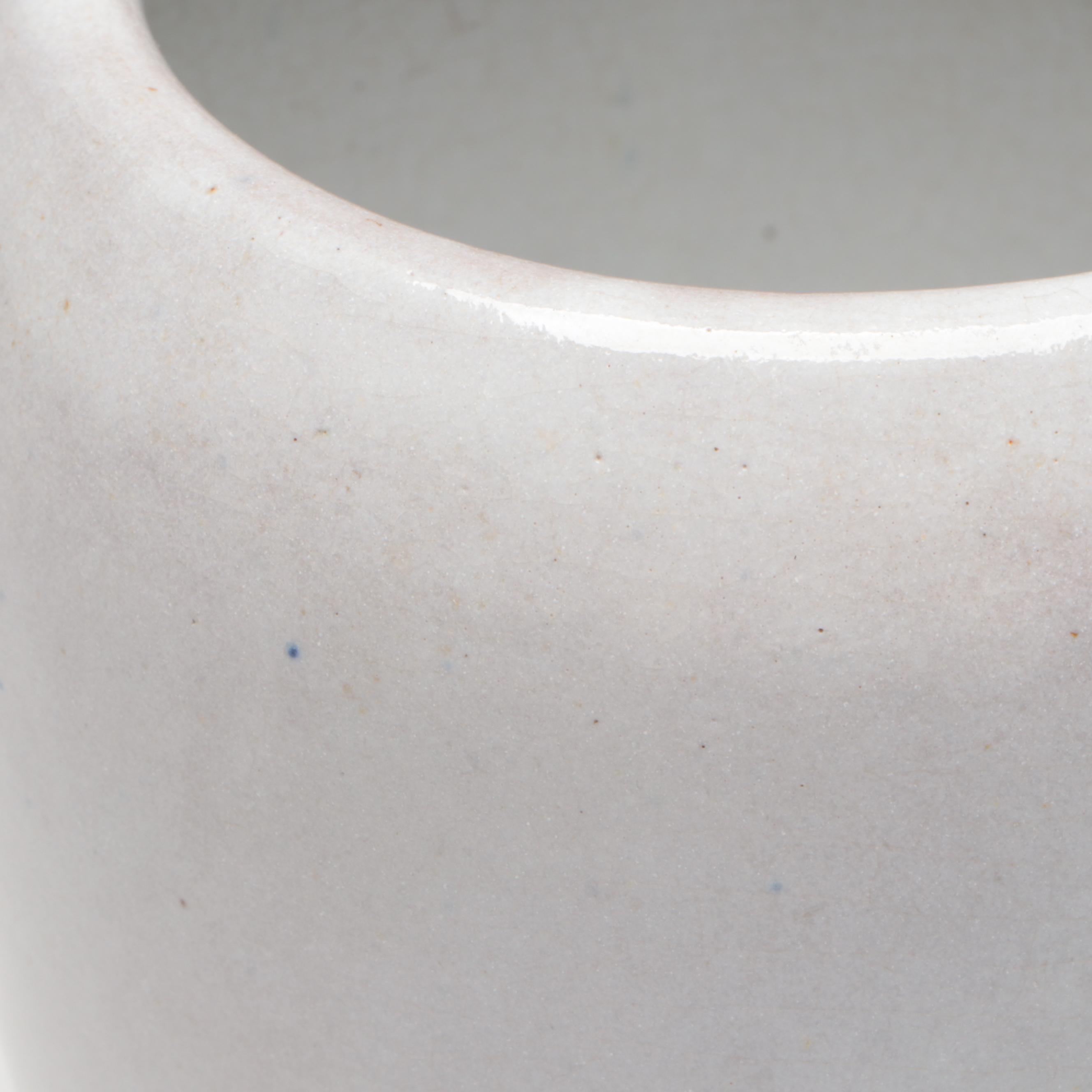 Paul Revere Pottery White Glazed Ceramic Vase, Early/Mid-20th Century