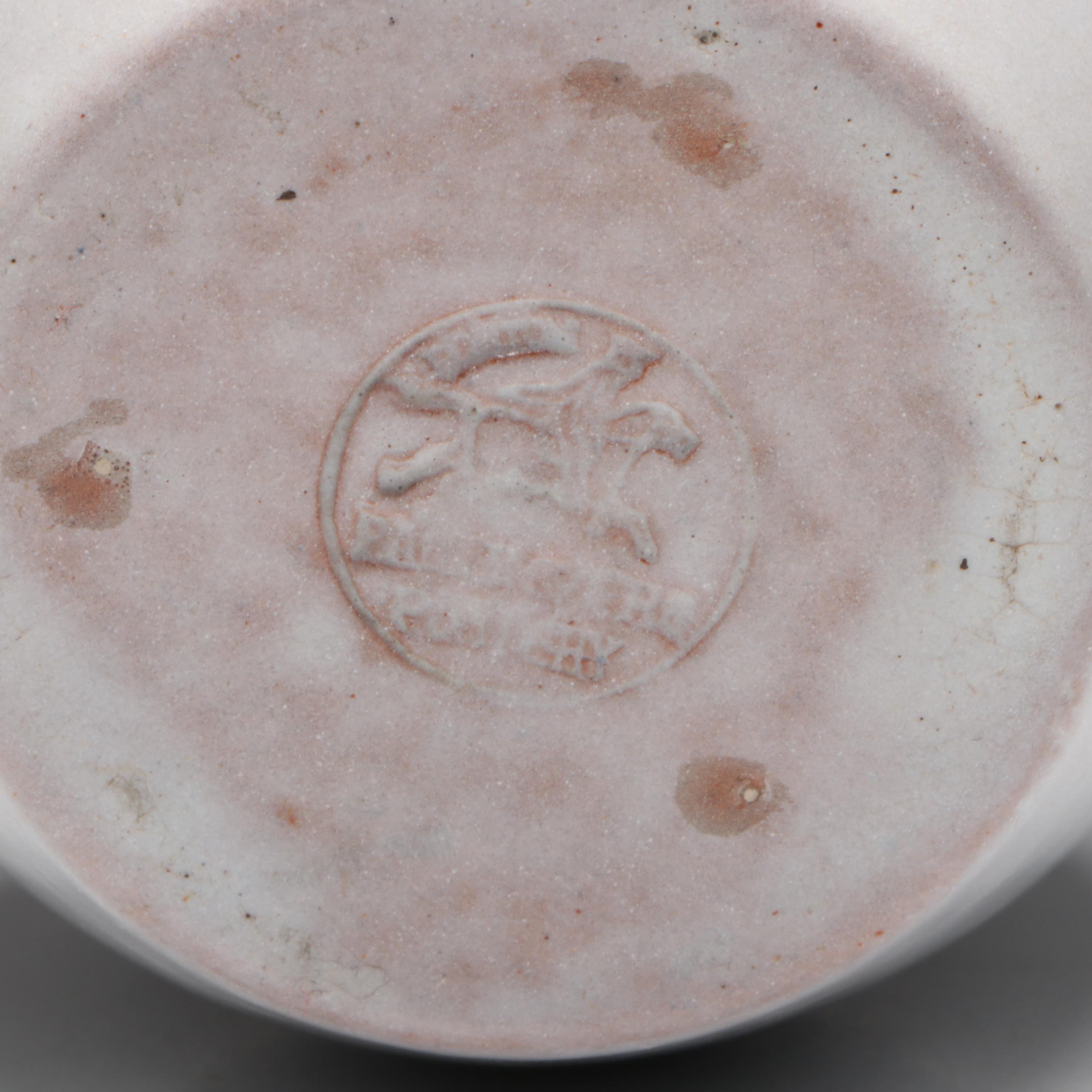 Paul Revere Pottery White Glazed Ceramic Vase, Early/Mid-20th Century