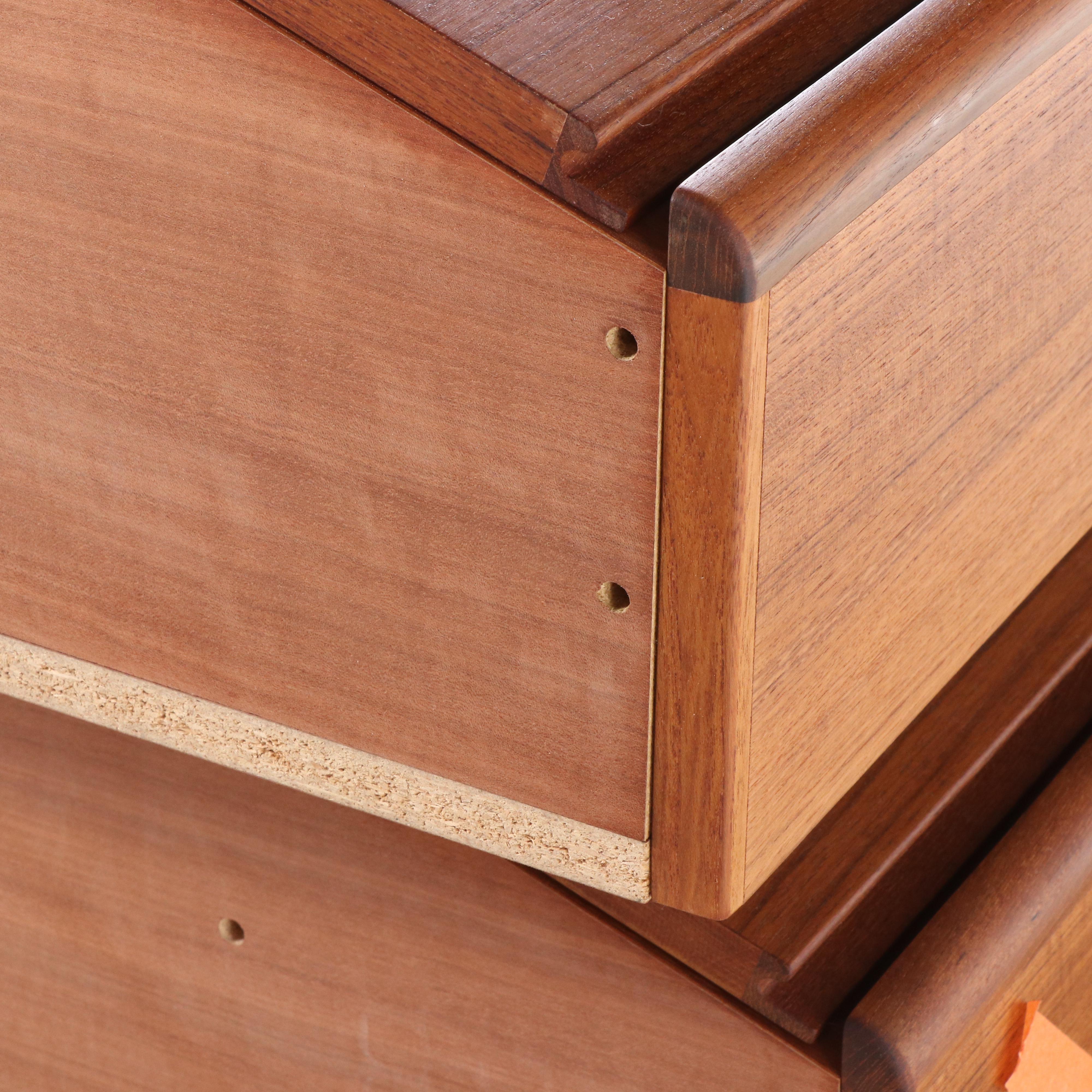 Tørring Møbelfabrik Teak Queen Bed and Nightstands From Furniture by Otmar