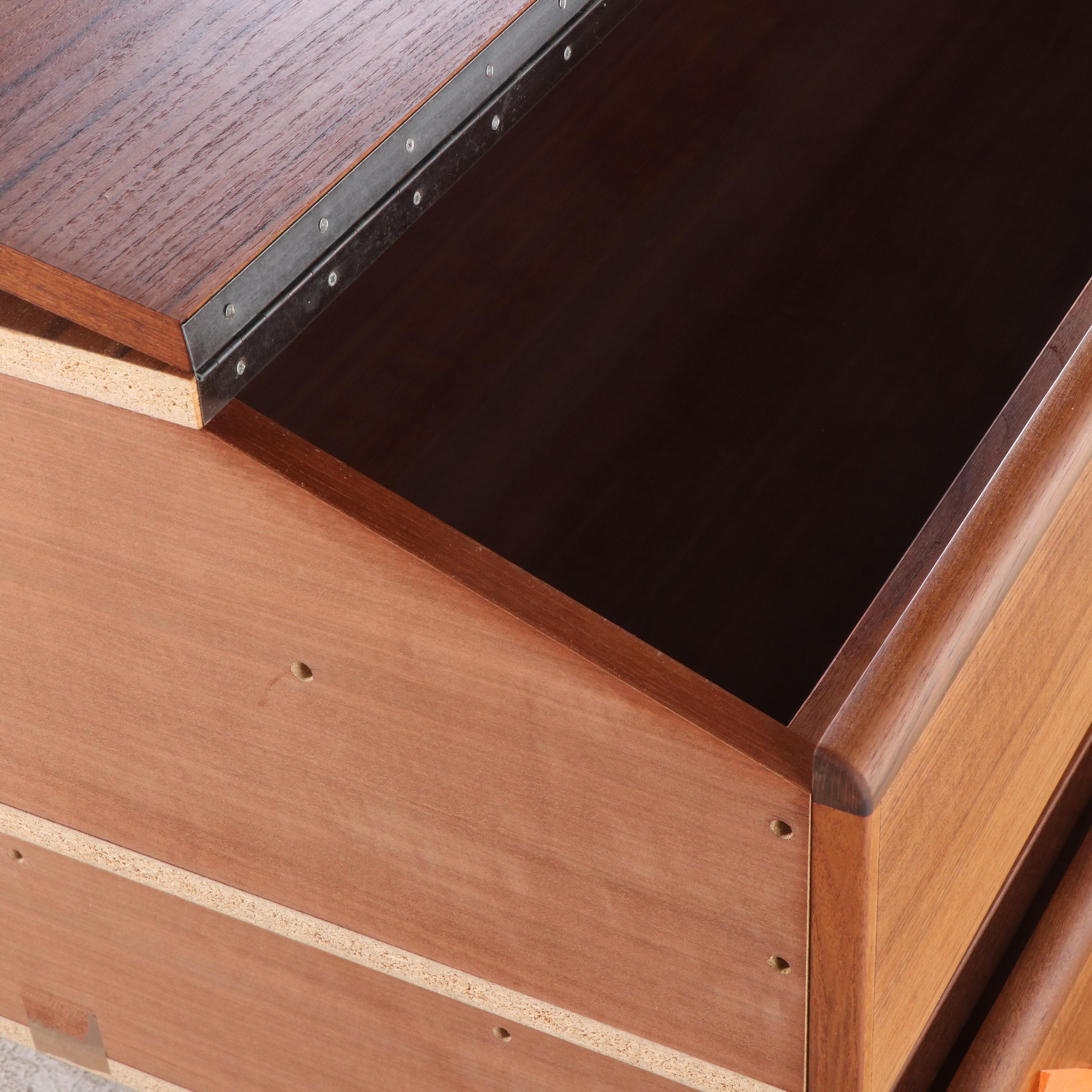 Tørring Møbelfabrik Teak Queen Bed and Nightstands From Furniture by Otmar