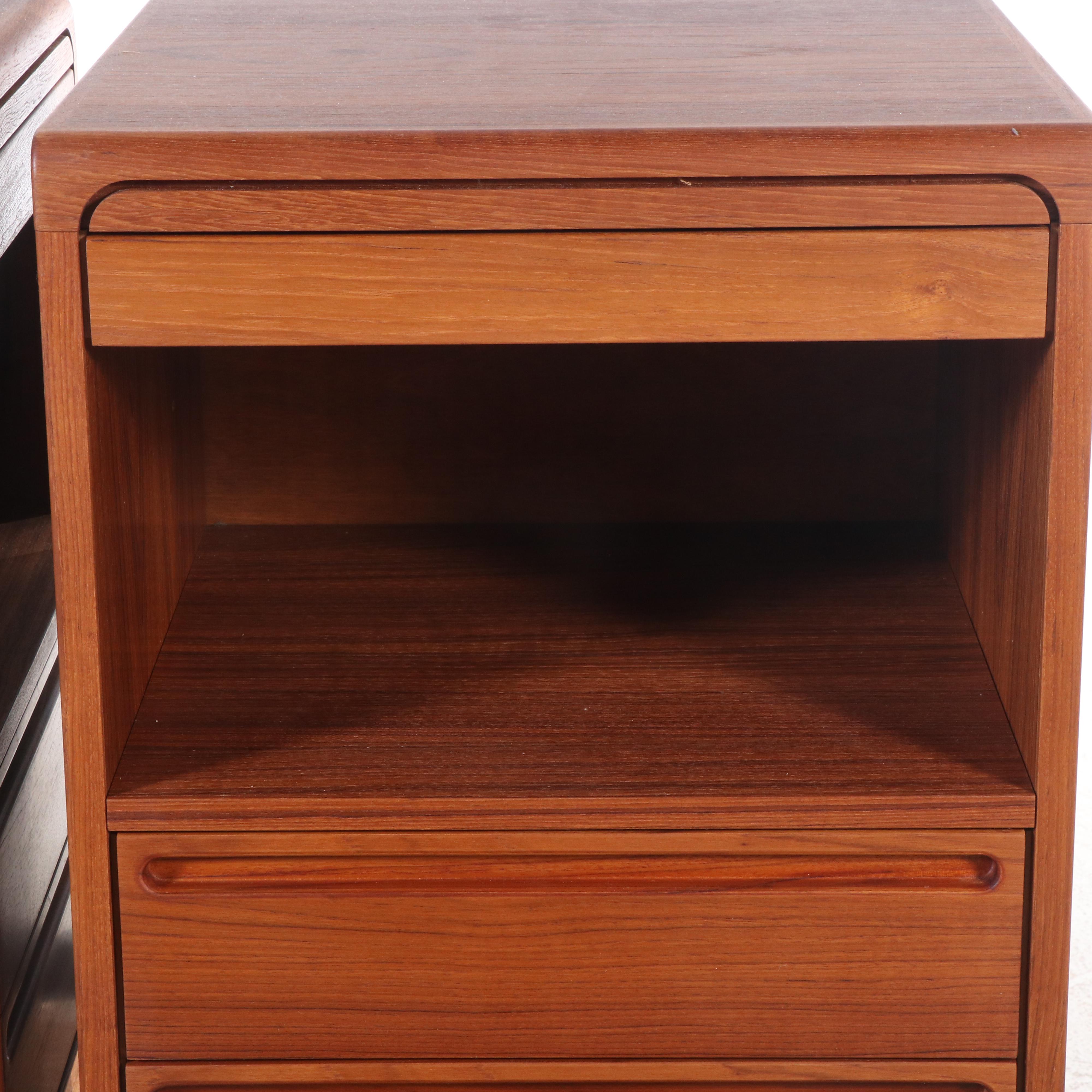 Tørring Møbelfabrik Teak Queen Bed and Nightstands From Furniture by Otmar