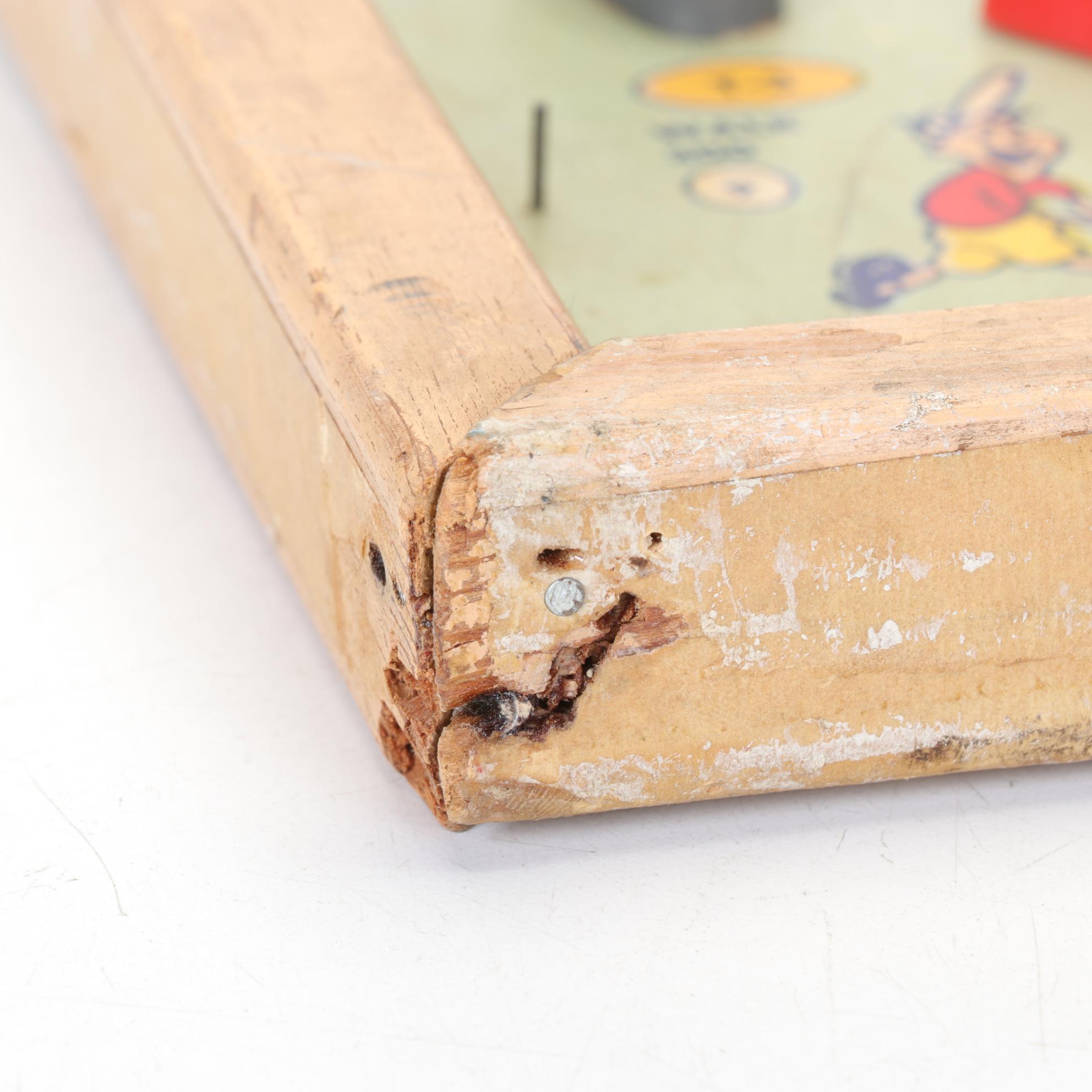 Northwestern Products "Bat-m-Up" Tabletop Bagatelle Baseball Pinball Game