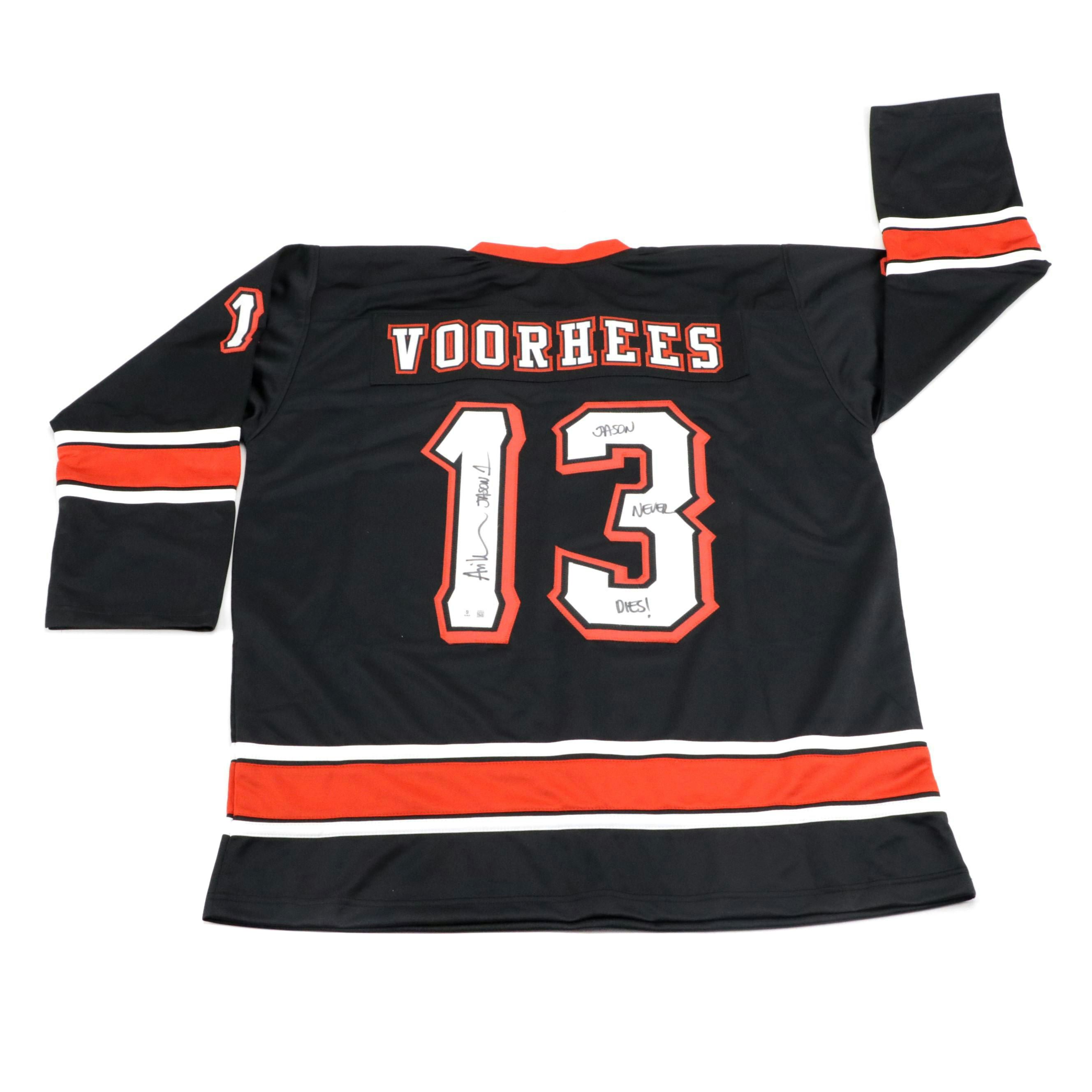 Ari Lehman Signed “Friday the 13th” Jason Voorhees Hockey Jersey
