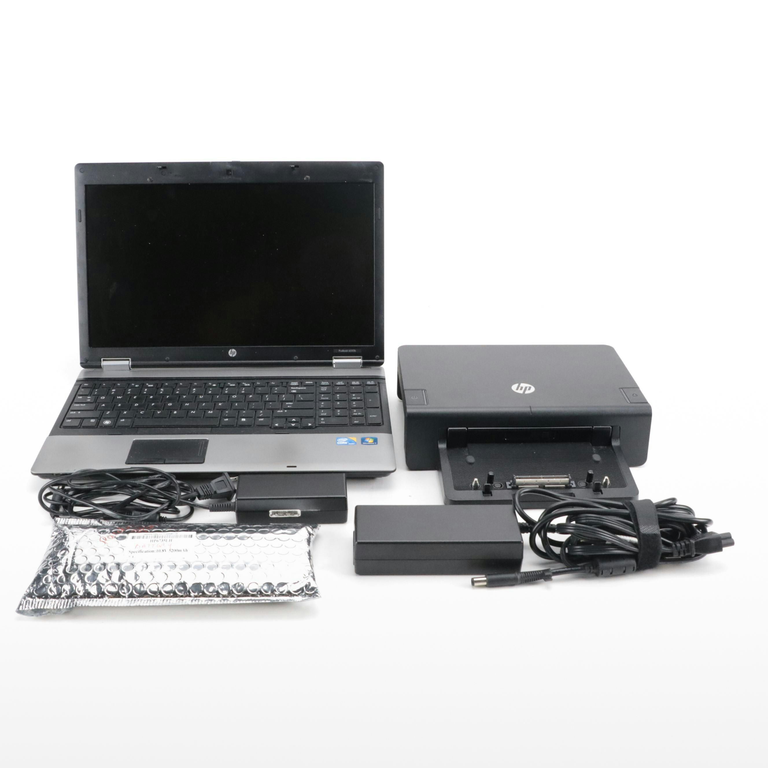 HP ProBook 6550b 15.6" 4GB Memory Notebook PC with Docking Station