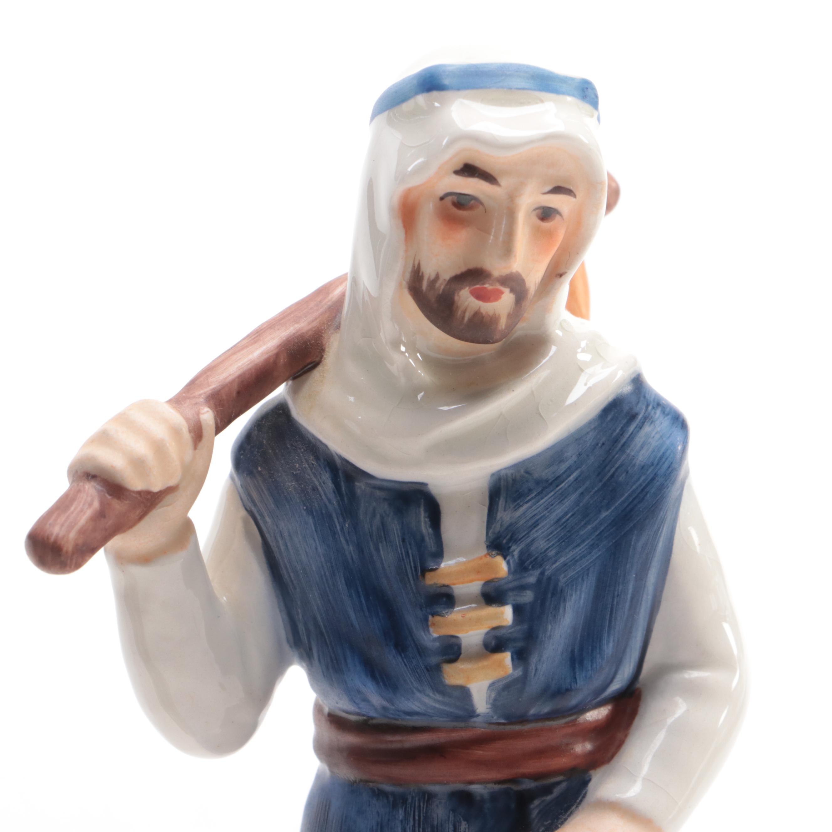 Goebel "Flight Into Egypt" and "St. Joseph" Porcelain Figurines