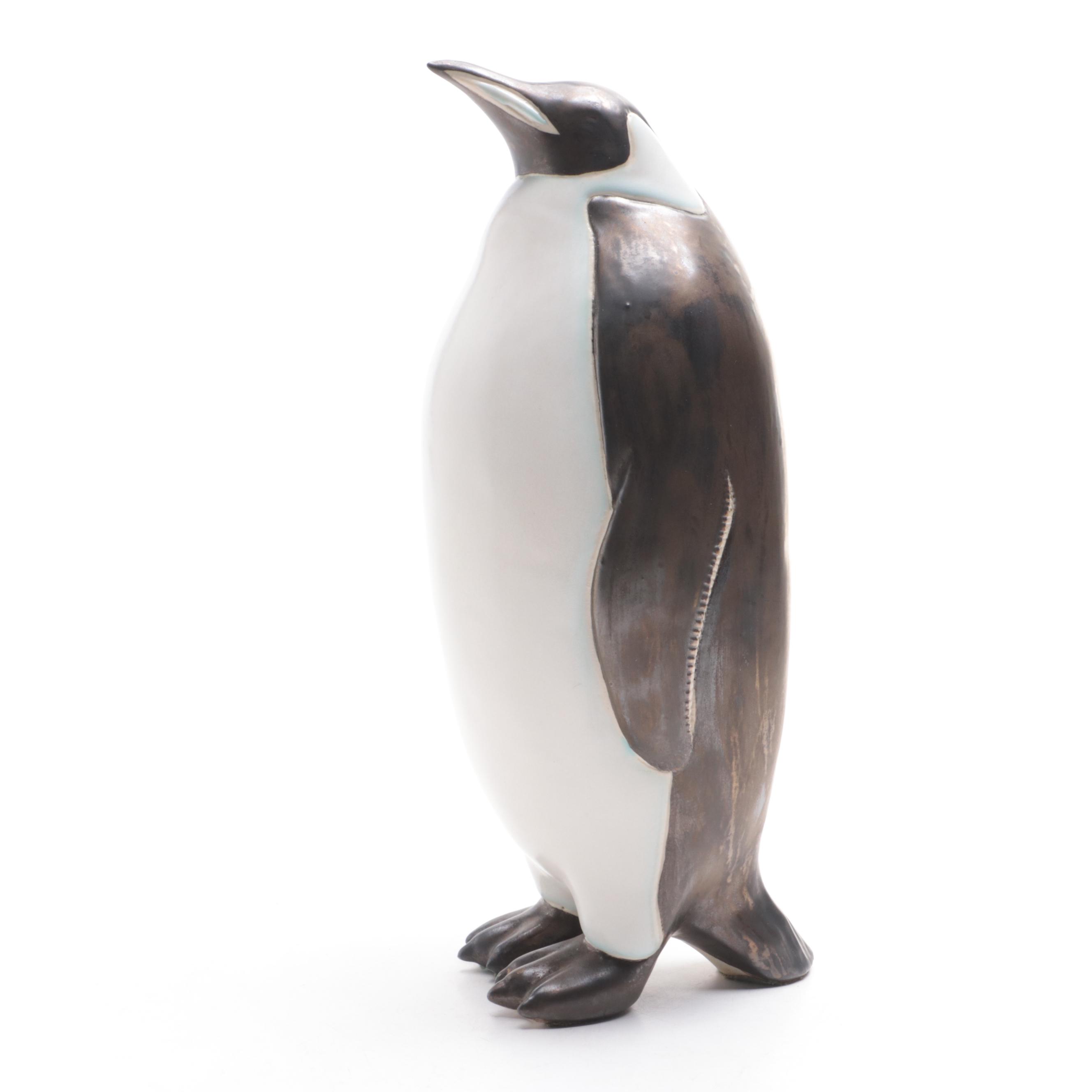Andersen Design Studio Art Pottery Penguin and Cat