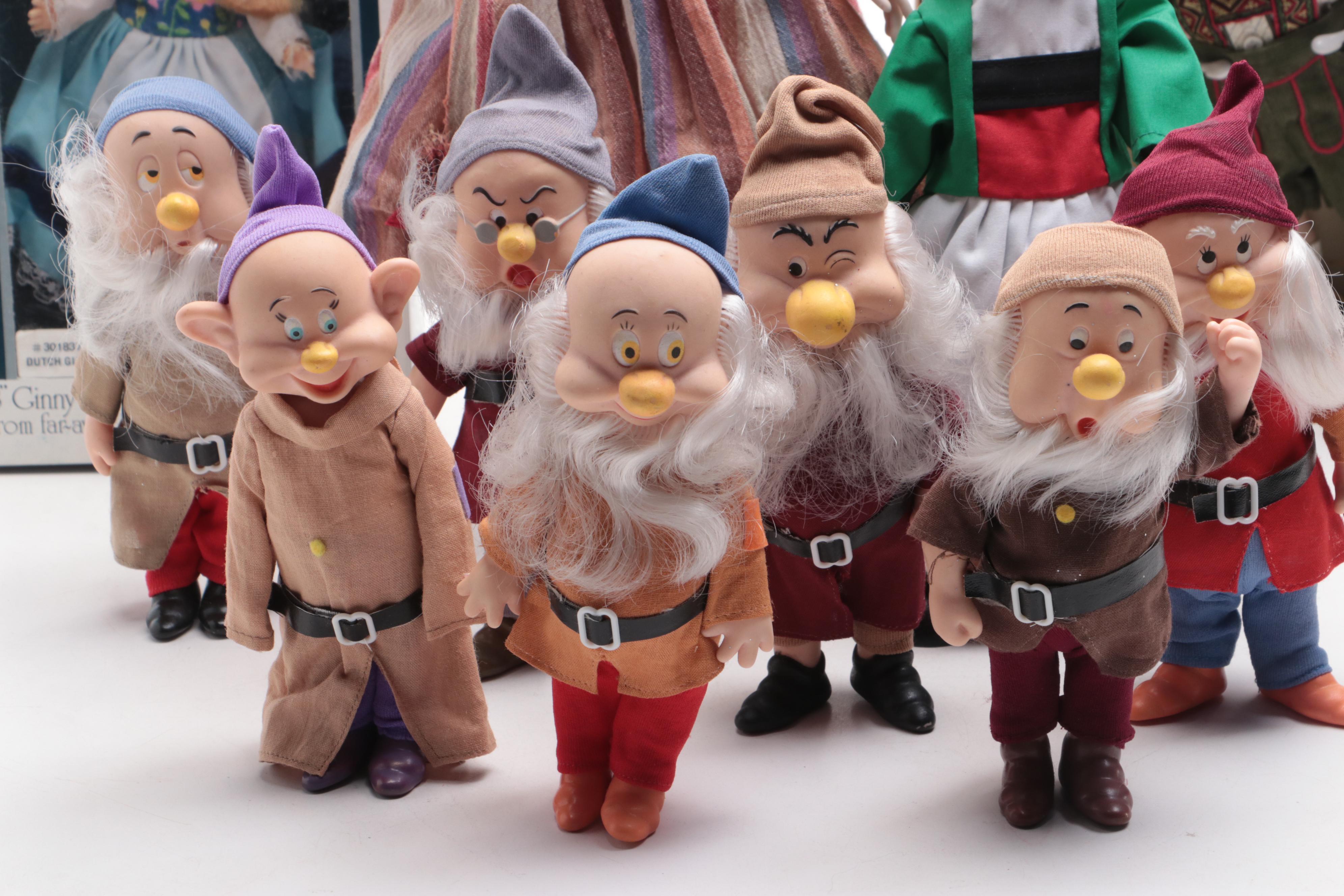 Dianna Effner "Snow White" Doll, Disney Dwarf Dolls, and Others