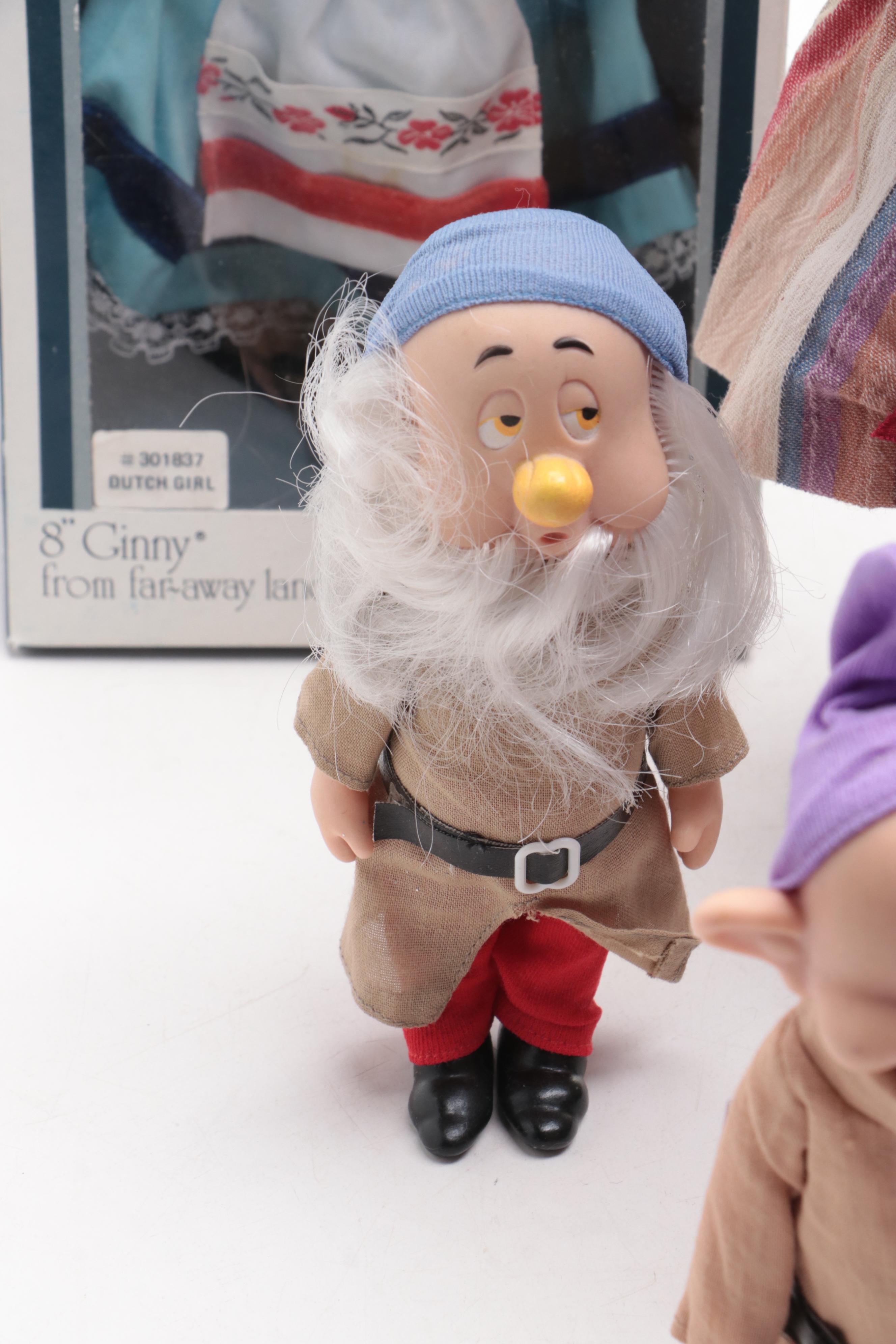 Dianna Effner "Snow White" Doll, Disney Dwarf Dolls, and Others