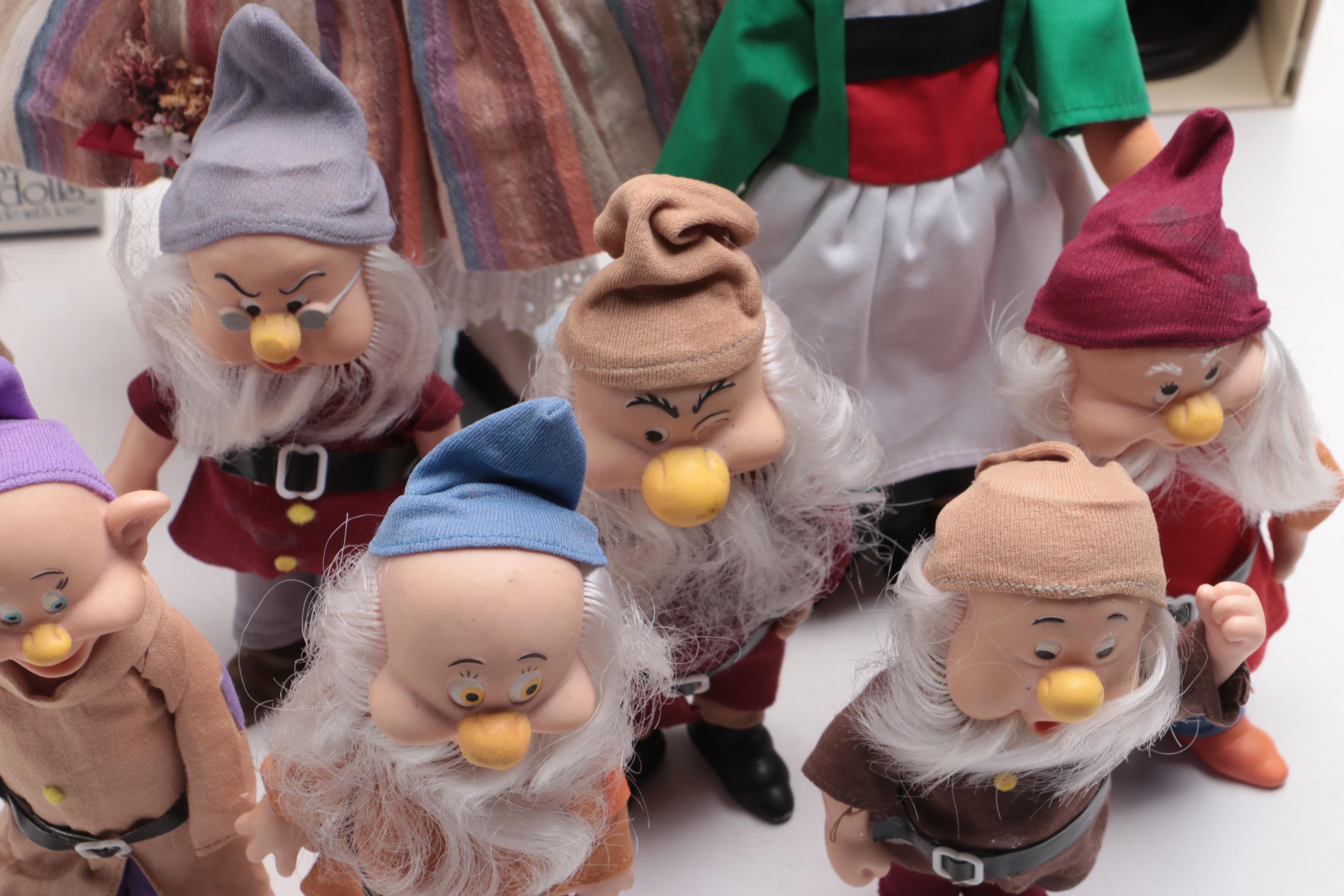 Dianna Effner "Snow White" Doll, Disney Dwarf Dolls, and Others