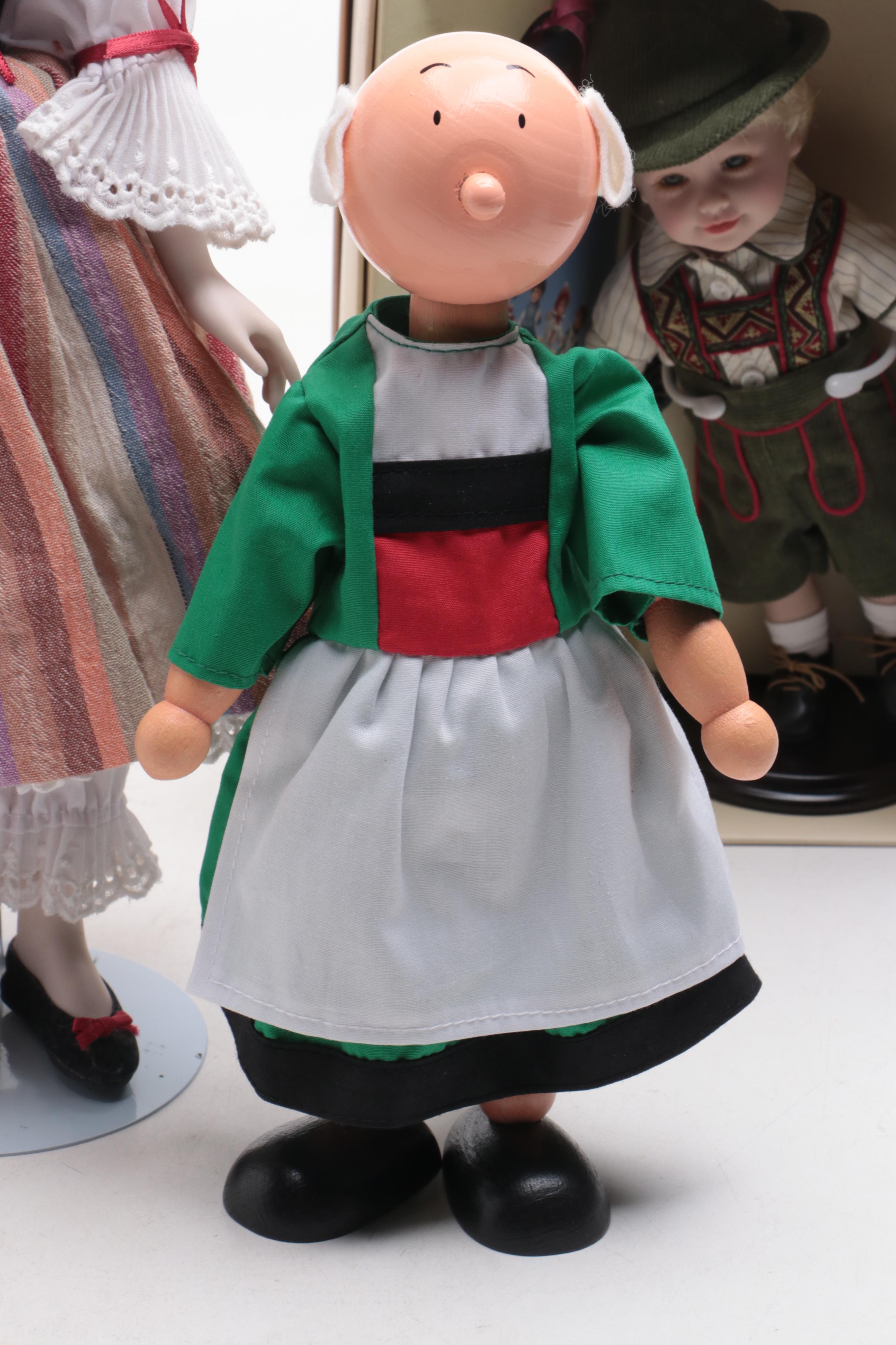 Dianna Effner "Snow White" Doll, Disney Dwarf Dolls, and Others