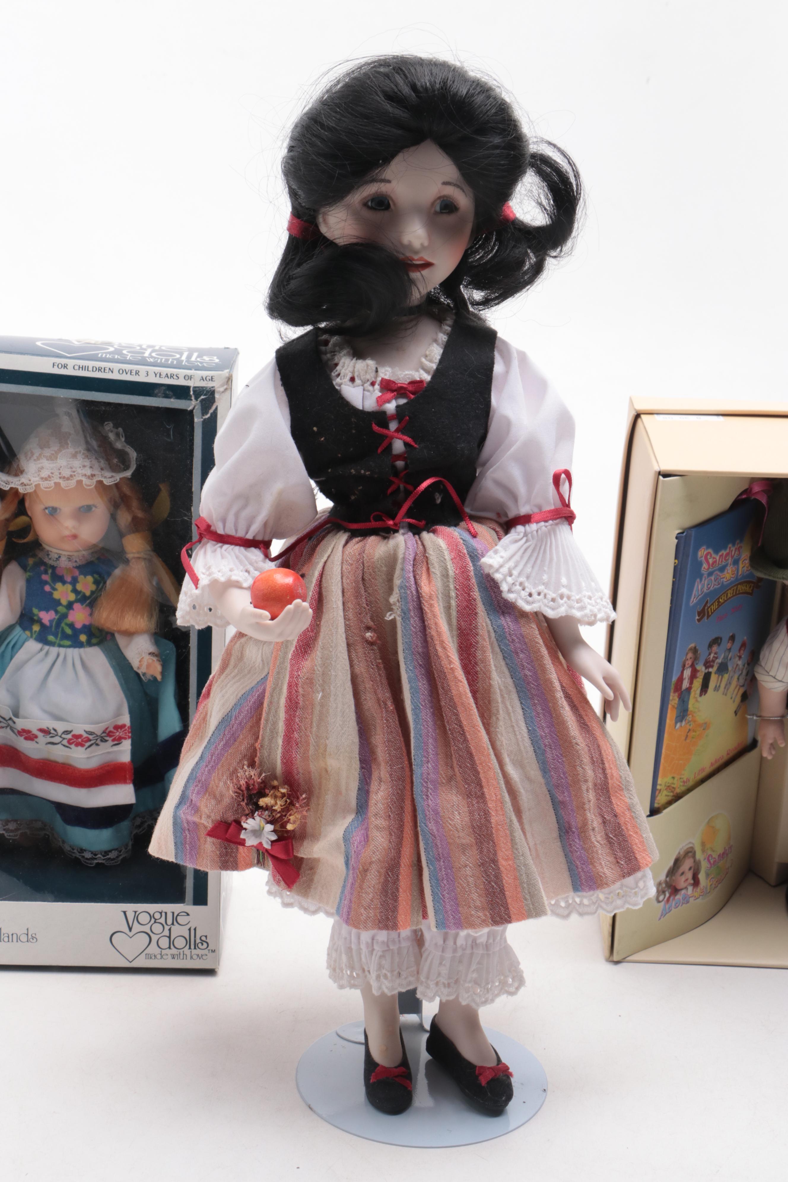 Dianna Effner "Snow White" Doll, Disney Dwarf Dolls, and Others