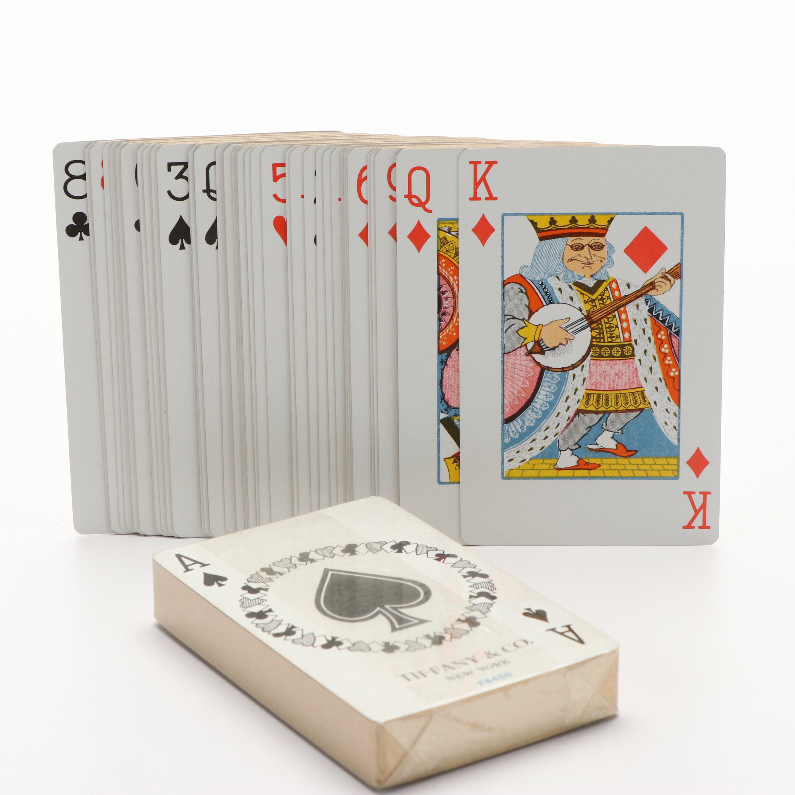 Tiffany & Co. Boxed Playing Card Sets Everything But The House