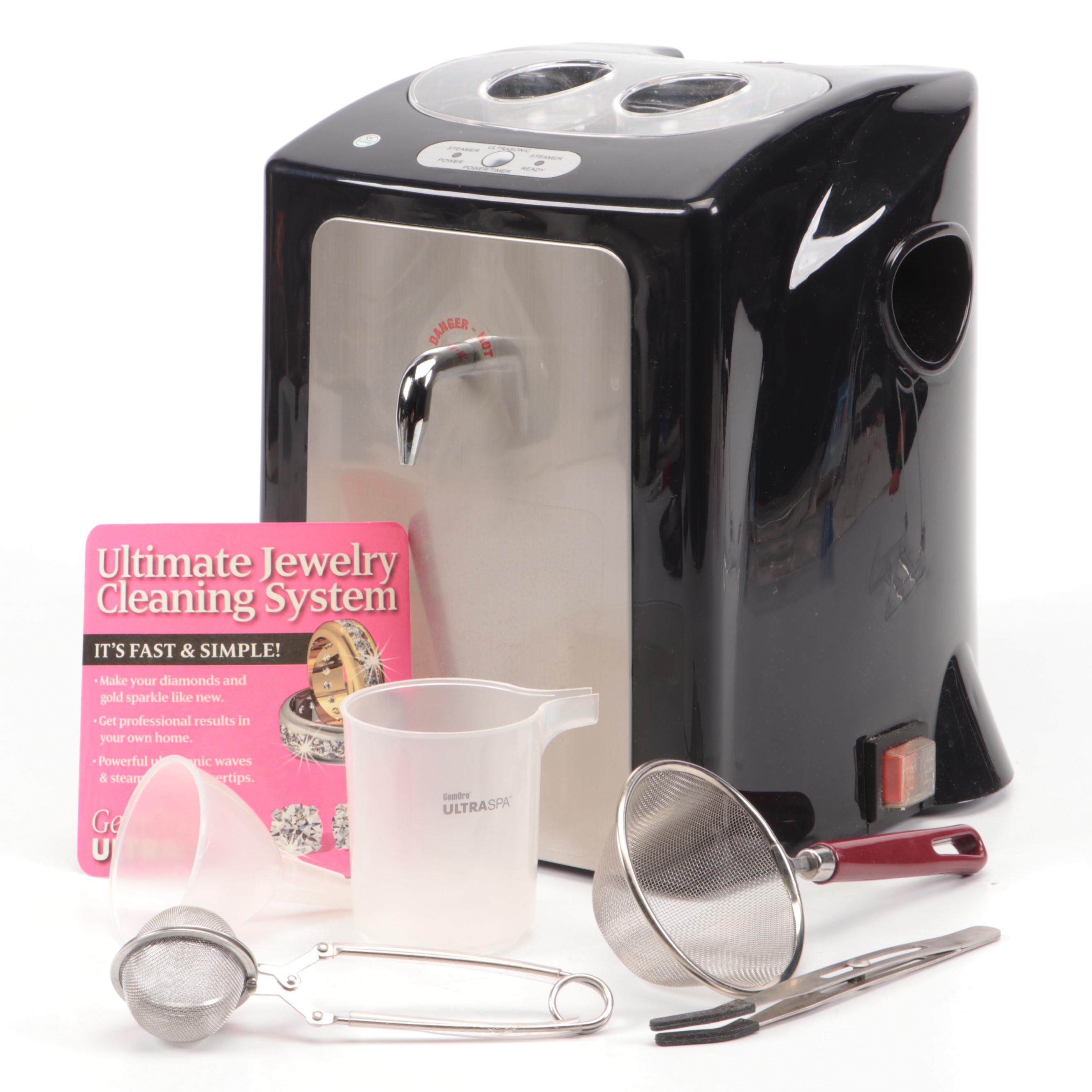 GemOro "UltraSpa" Ultrasonic and Steam Jewelry Cleaning System