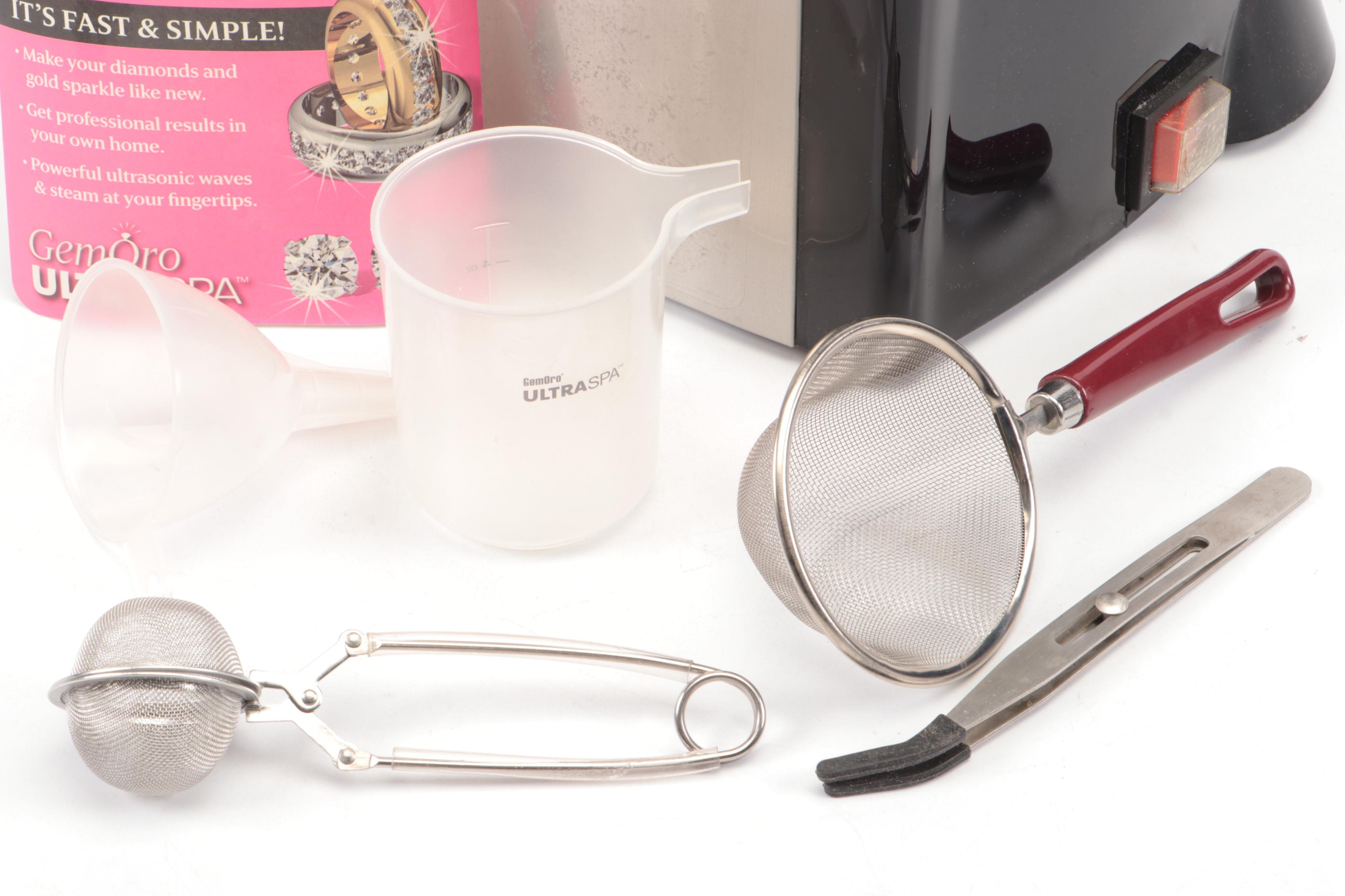 GemOro "UltraSpa" Ultrasonic and Steam Jewelry Cleaning System