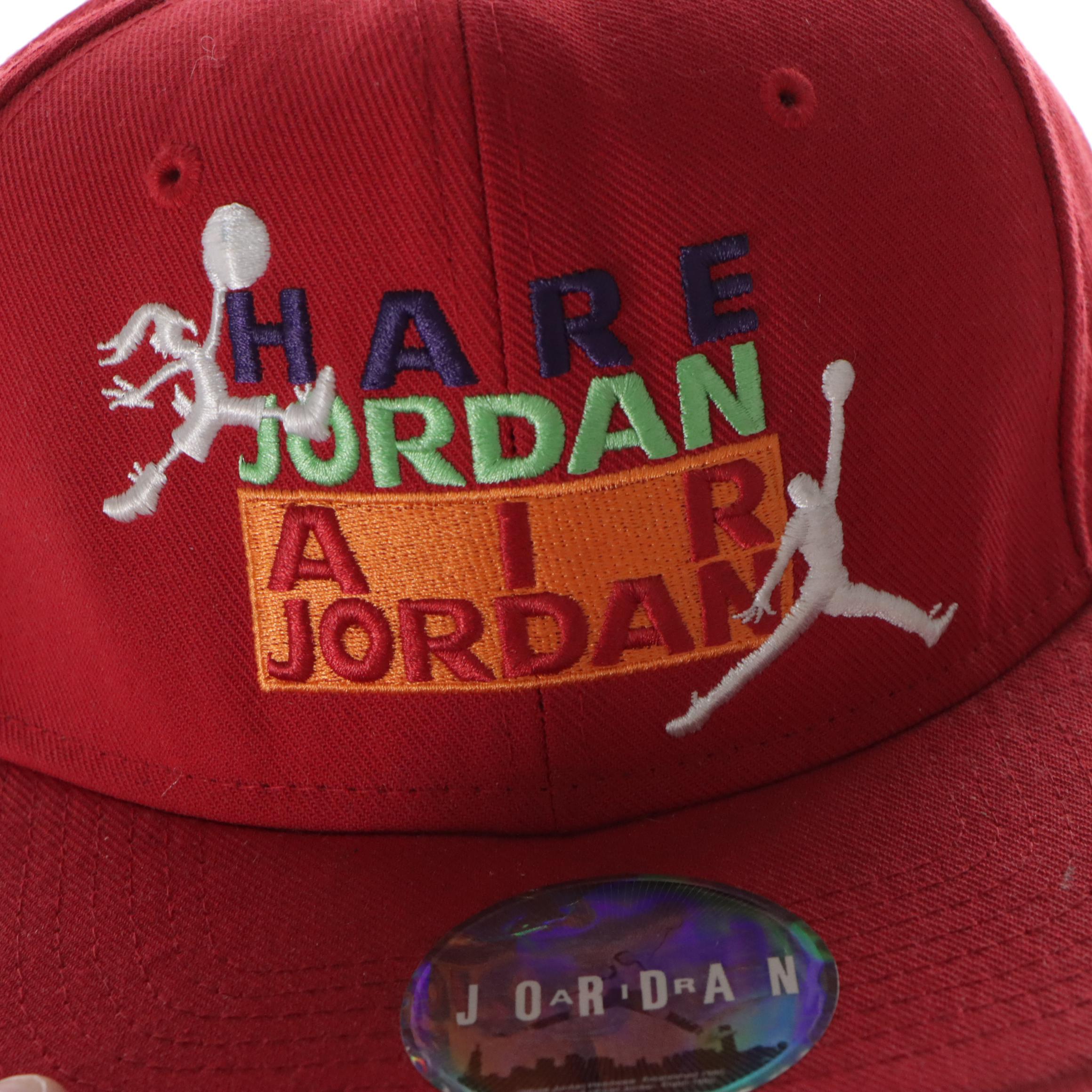 Men's 1996 Space Jam "Bugs 1" Jersey with Air Jordan/Hare Jordan Snapback Cap EBTH