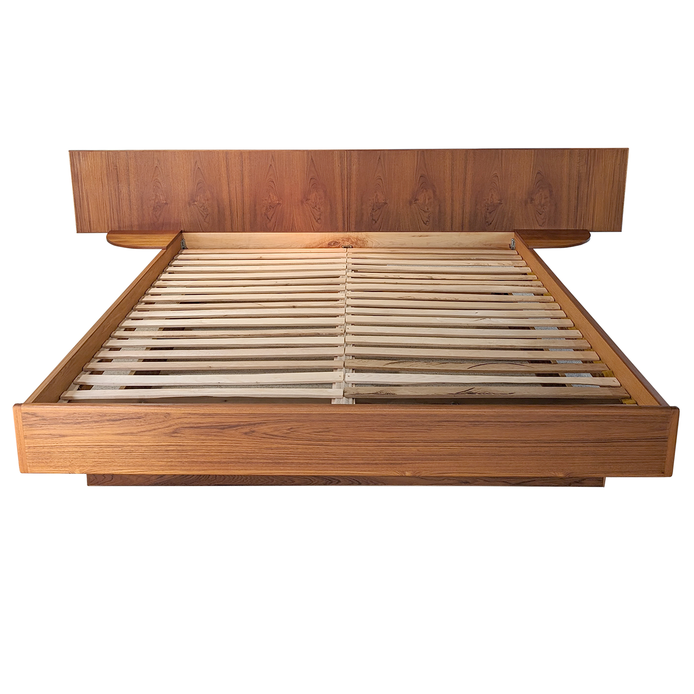 Danish Modern Teak King Size Bed Frame from Furniture by Otmar
