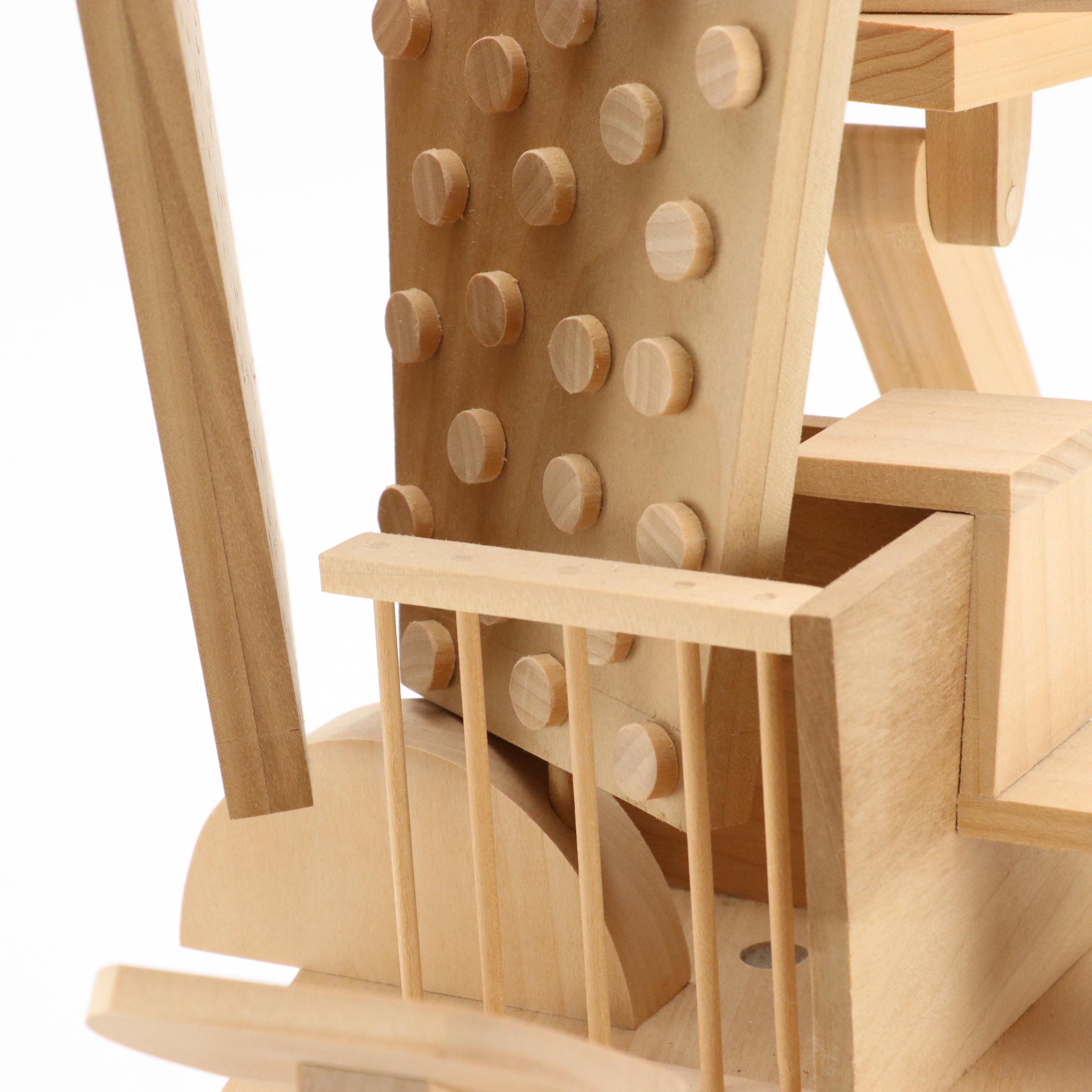 Stuart Fink Abstract Wooden Sculpture