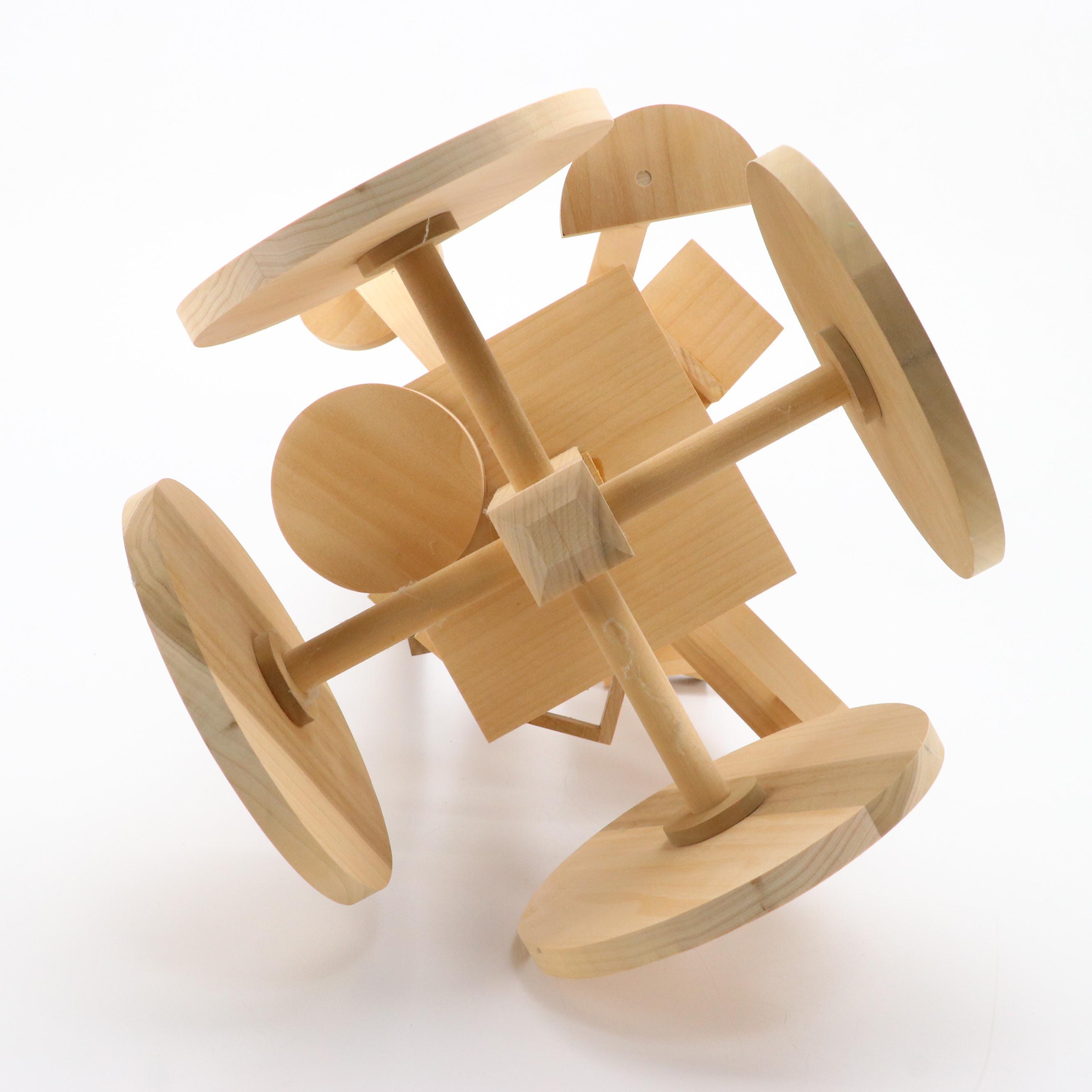 Stuart Fink Abstract Wooden Sculpture