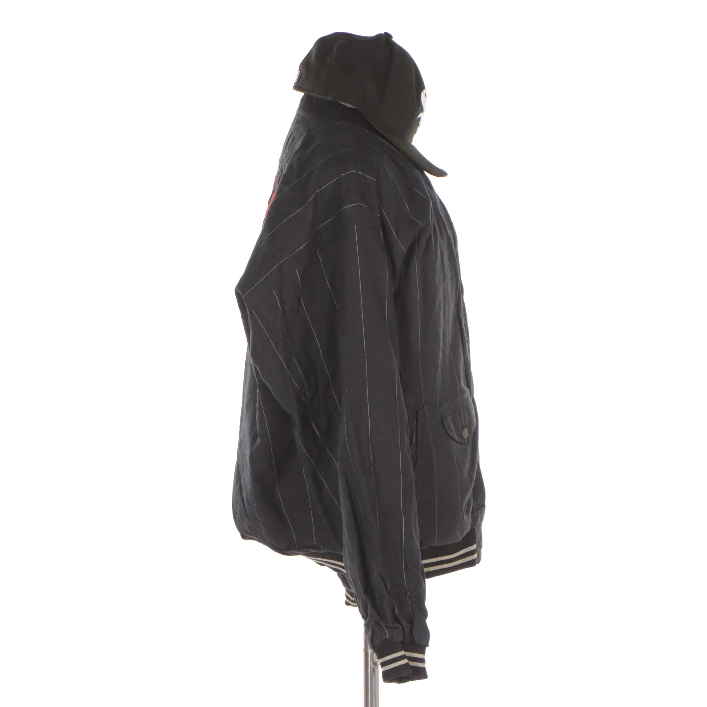 MLB 1919 Chicago White Sox Reversible Jacket from Mirage with Fitted Ball Cap