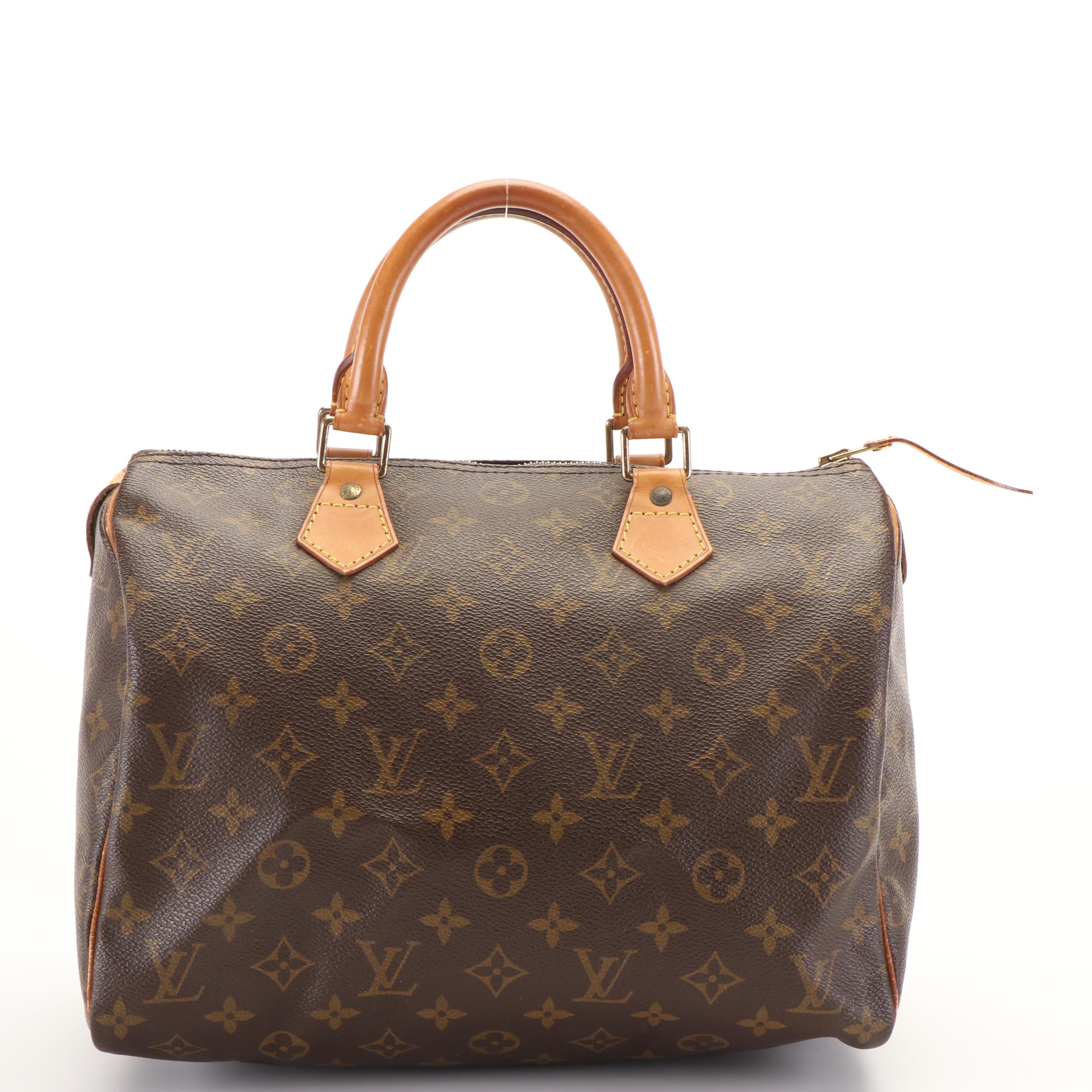 Louis Vuitton Speedy 30 Boston Bag in Brown Monogram Canvas