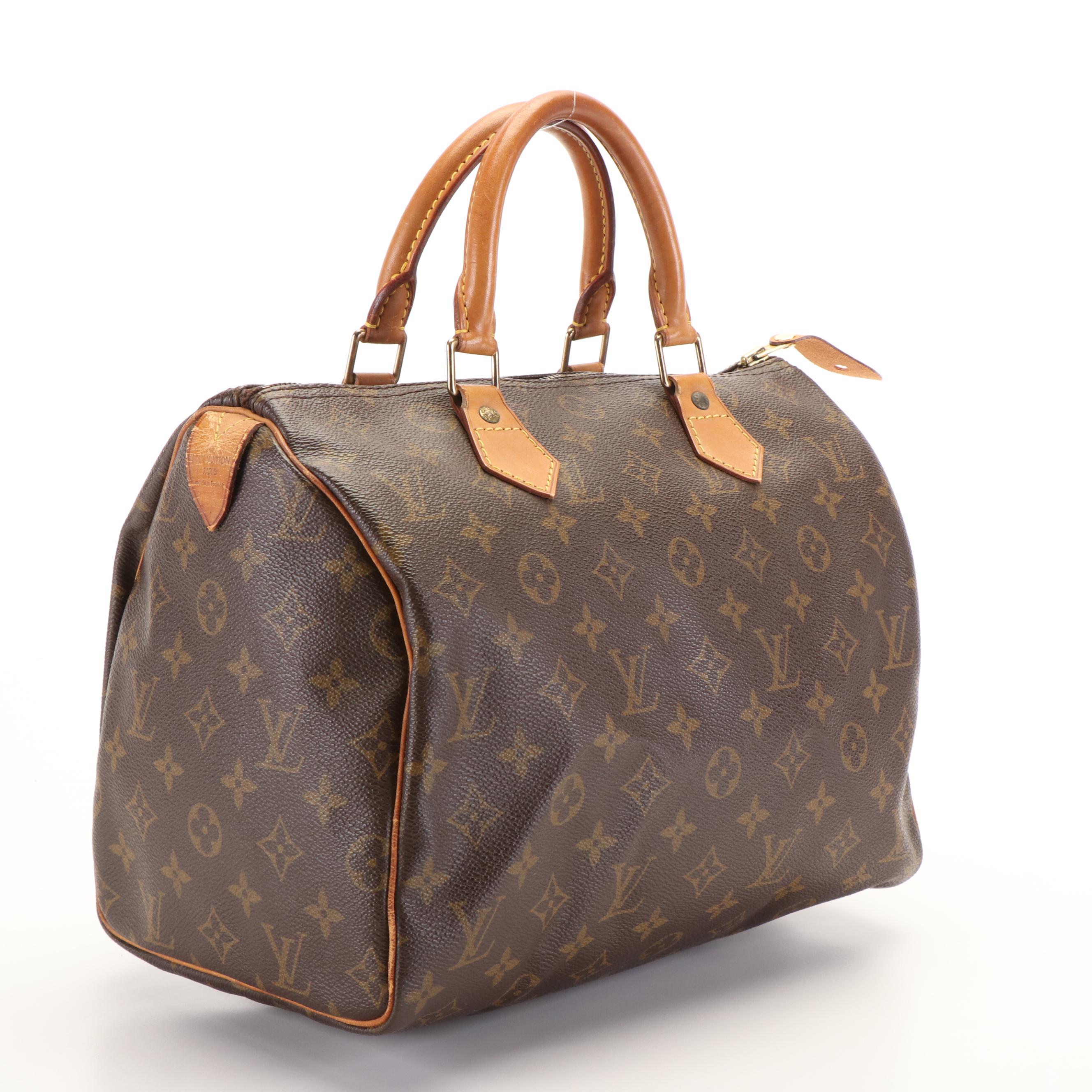 Louis Vuitton Speedy 30 Boston Bag in Brown Monogram Canvas