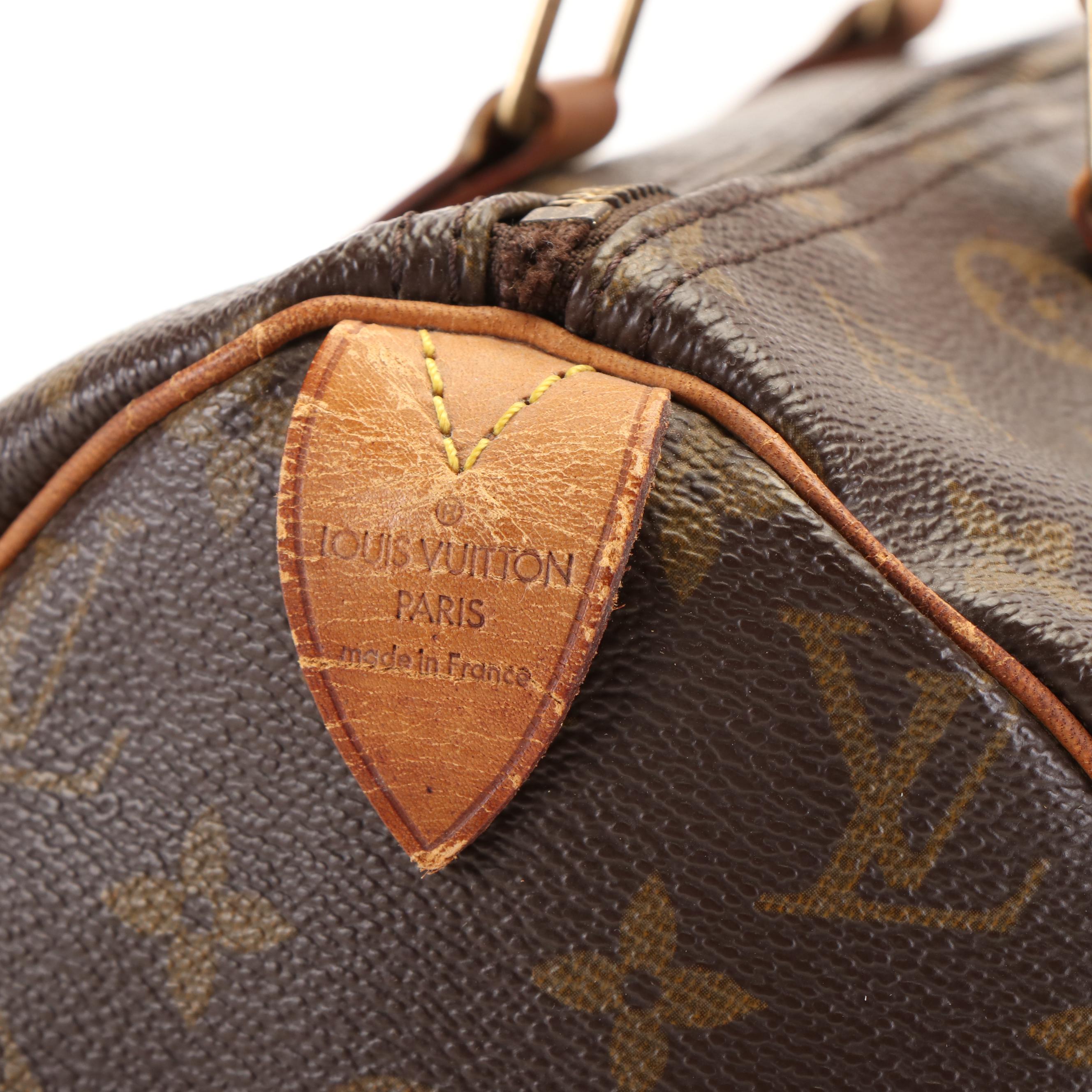 Louis Vuitton Speedy 30 Boston Bag in Brown Monogram Canvas