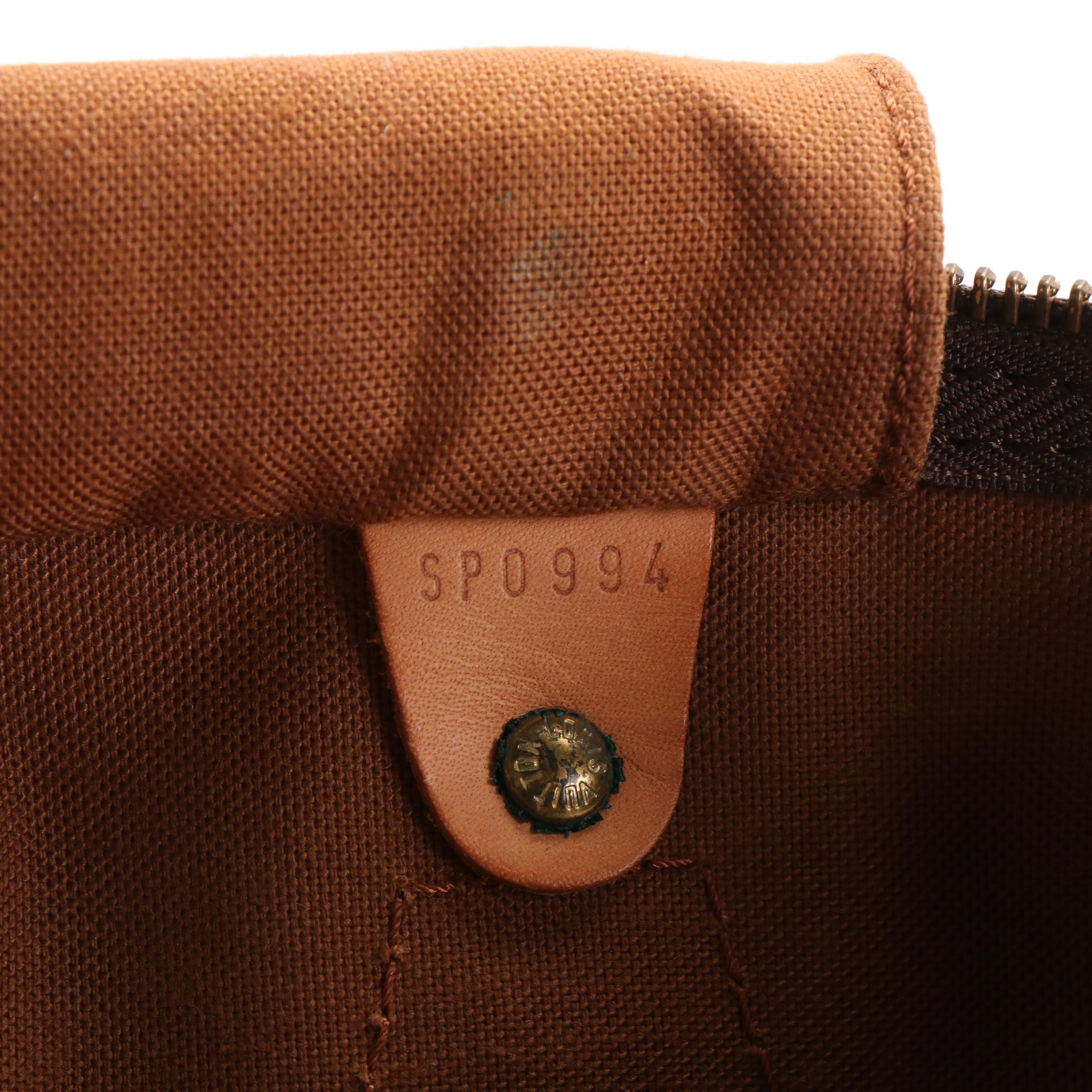 Louis Vuitton Speedy 30 Boston Bag in Brown Monogram Canvas