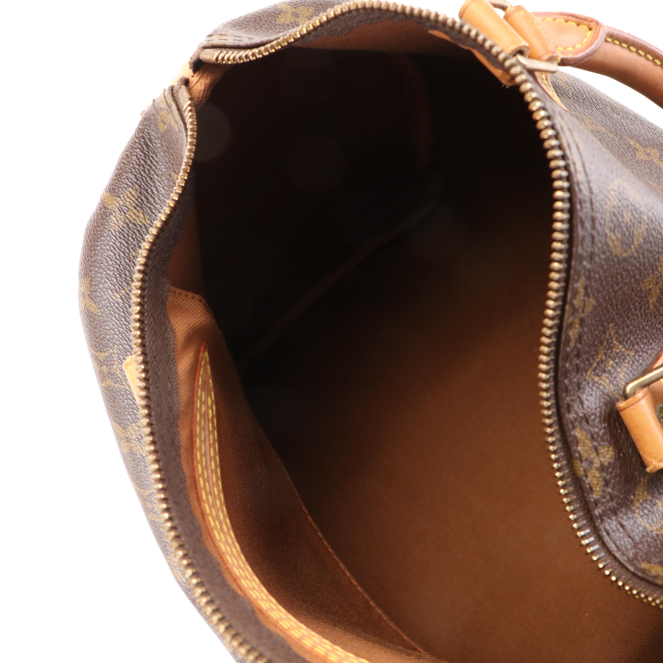 Louis Vuitton Speedy 30 Boston Bag in Brown Monogram Canvas