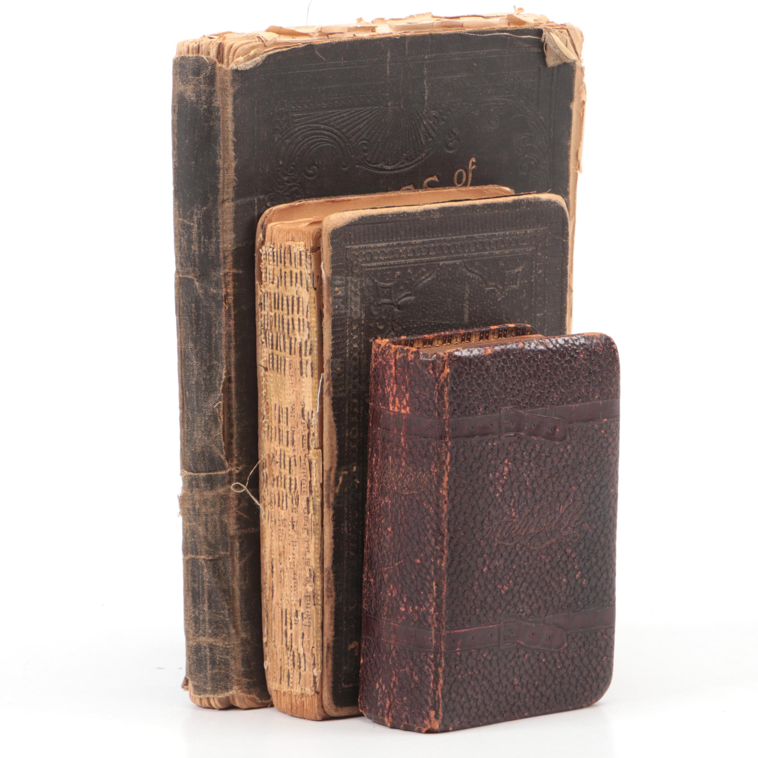 English and German Hymn Books with Pocket Holy Bible