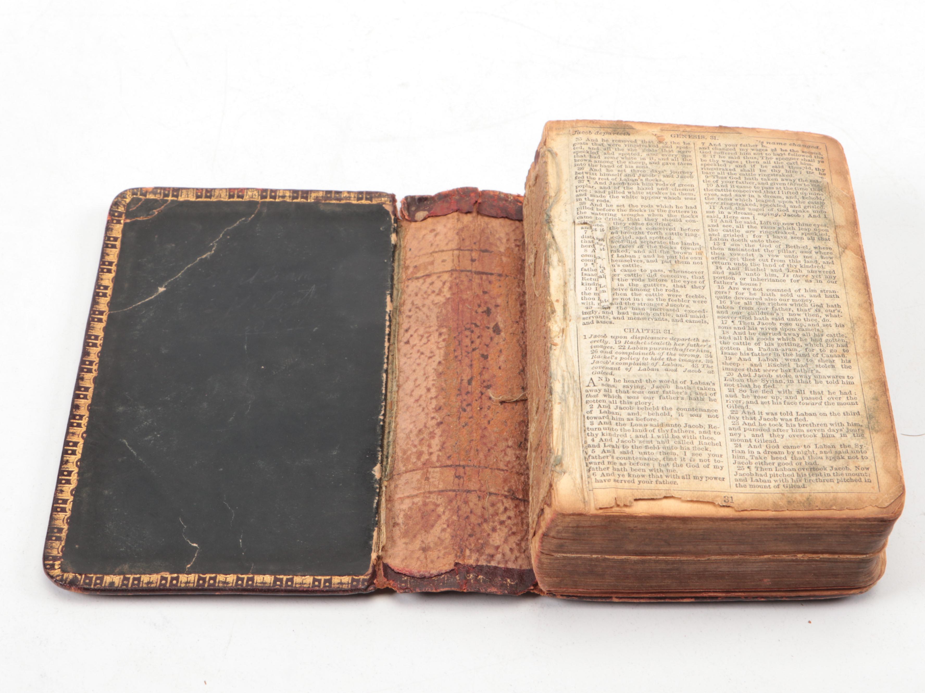 English and German Hymn Books with Pocket Holy Bible