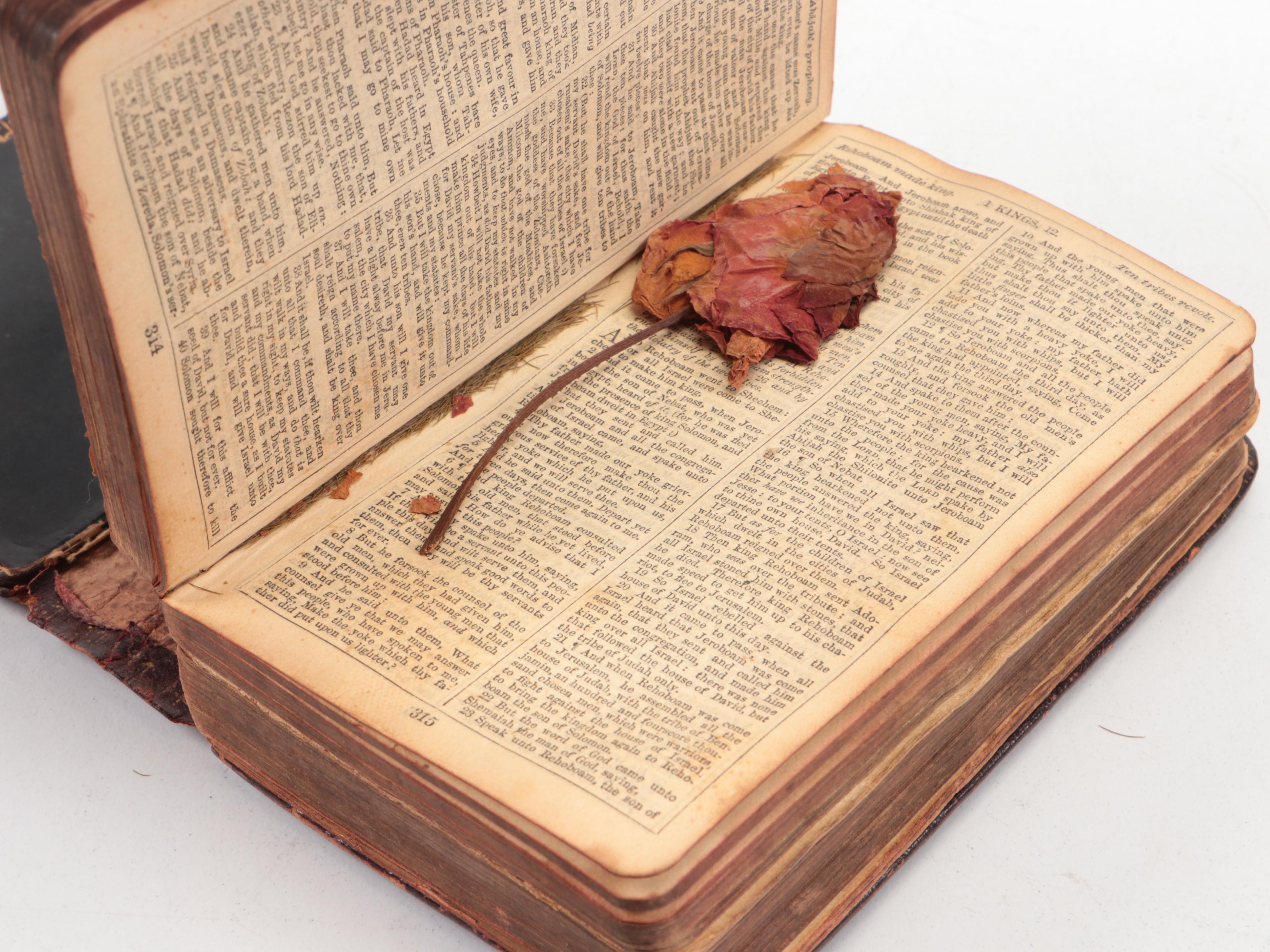 English and German Hymn Books with Pocket Holy Bible