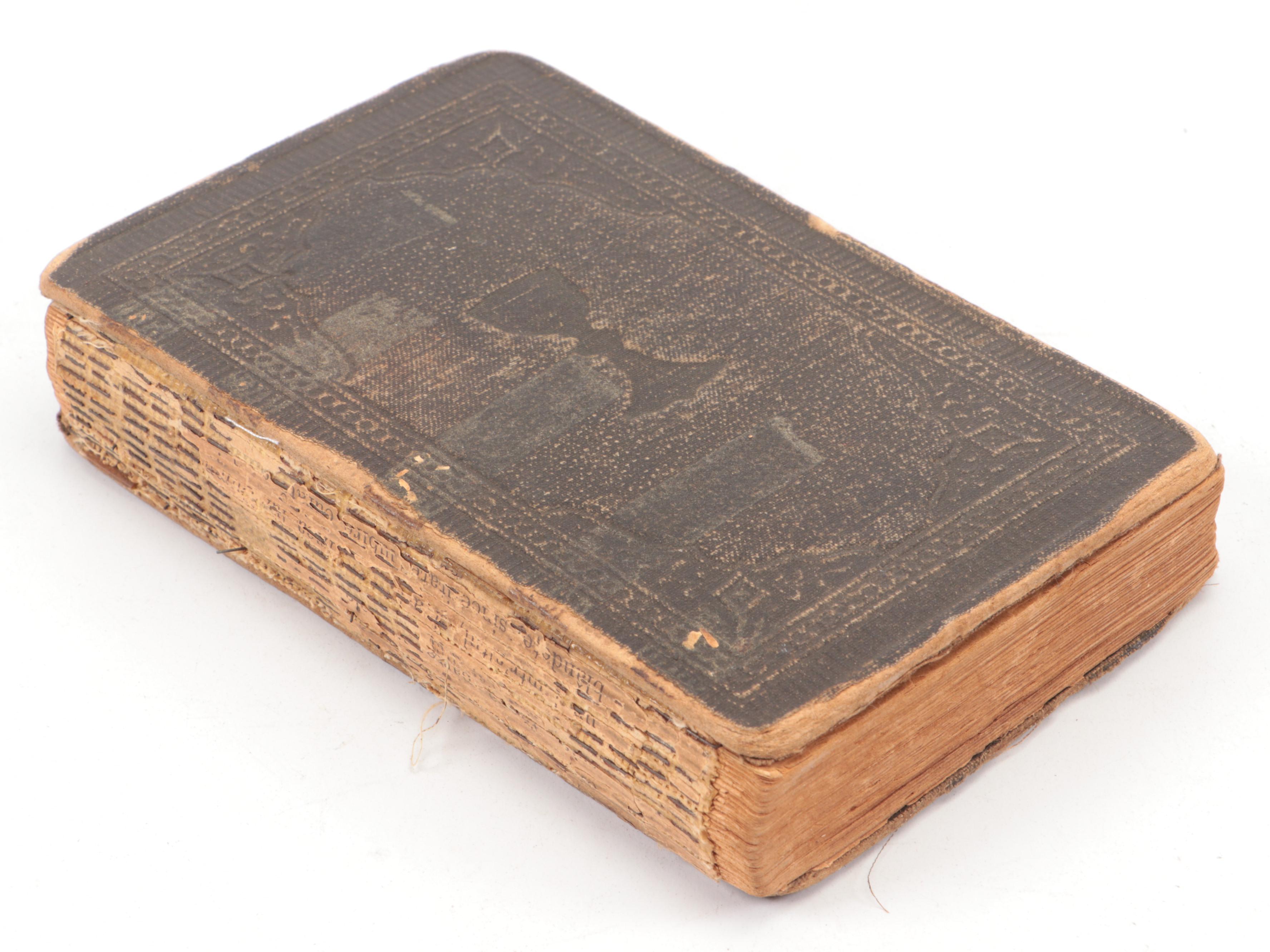 English and German Hymn Books with Pocket Holy Bible