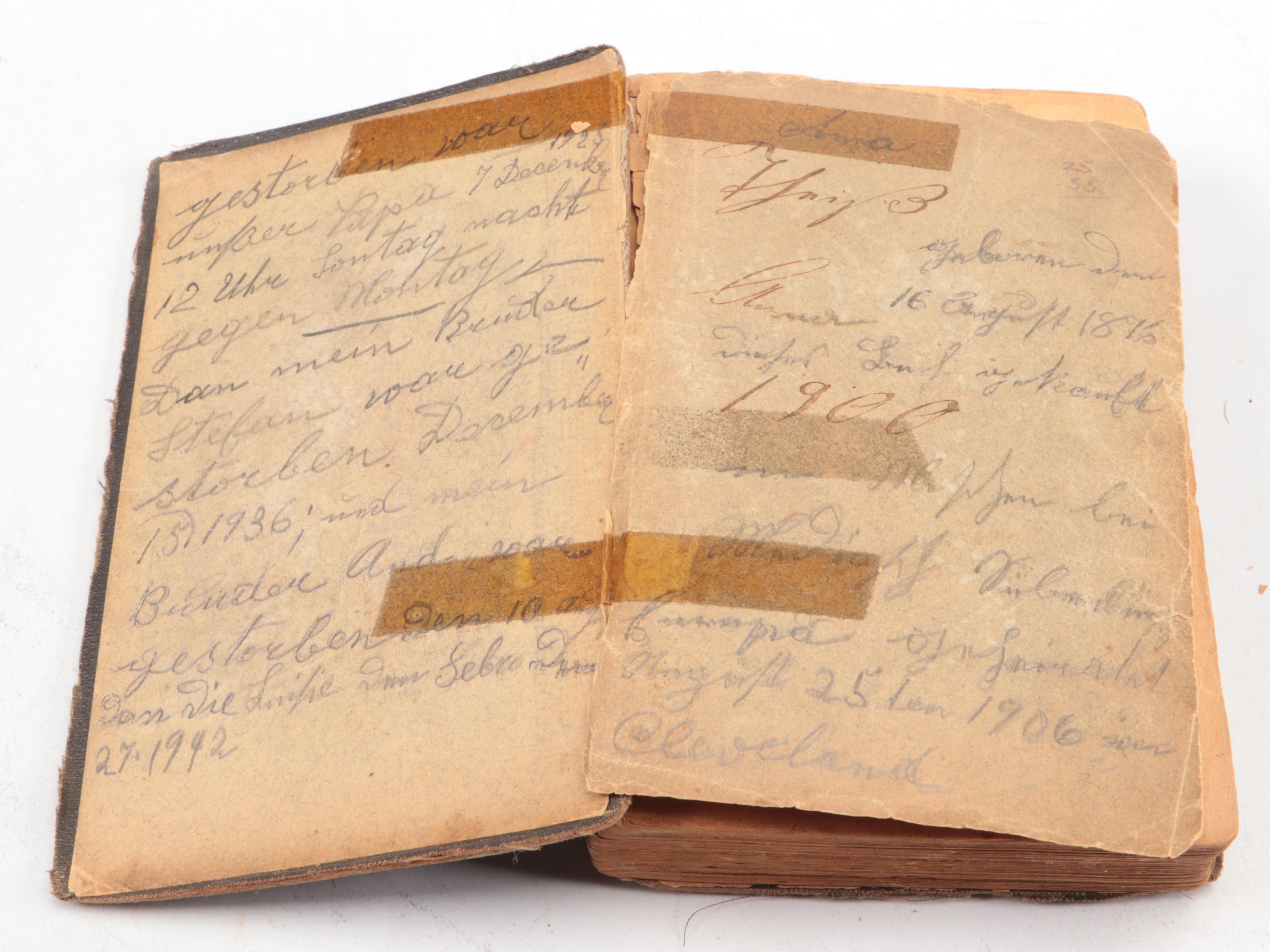 English and German Hymn Books with Pocket Holy Bible