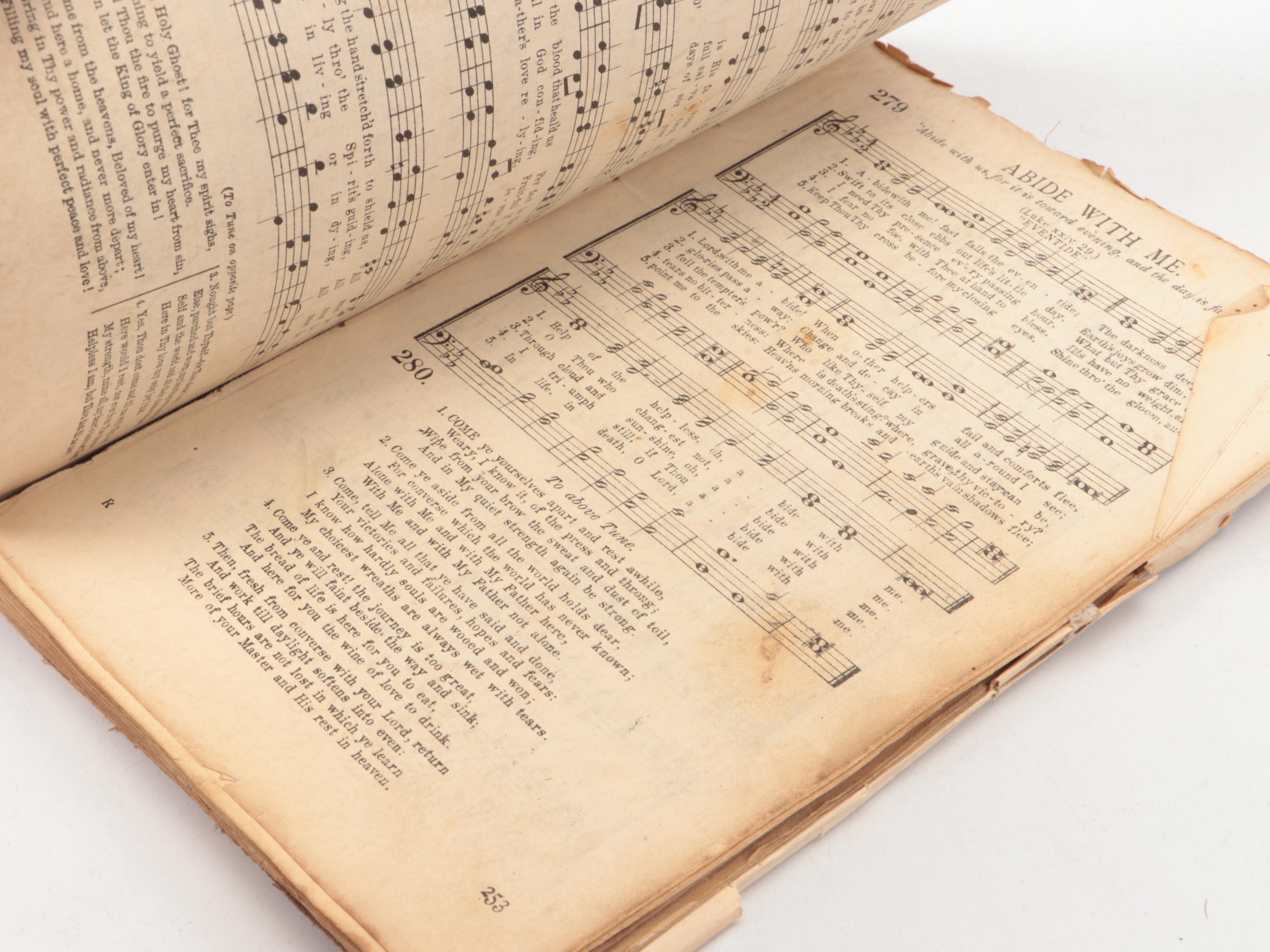 English and German Hymn Books with Pocket Holy Bible