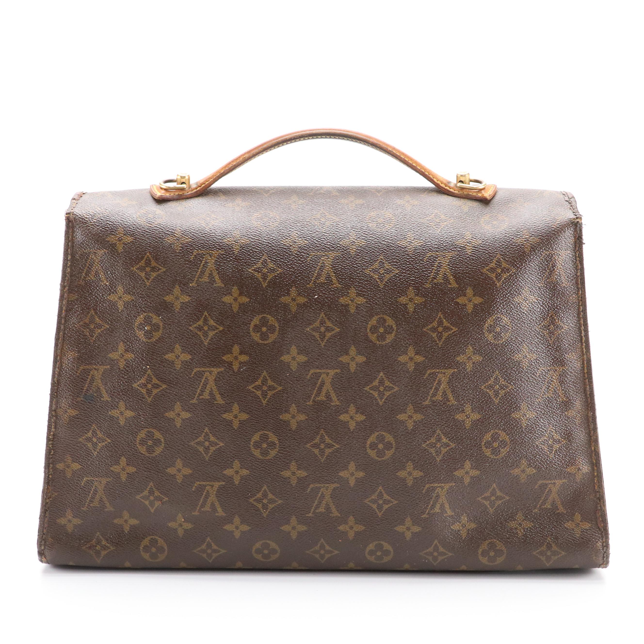 Louis Vuitton Beverly Top Handle Satchel in Monogram Canvas and Leather