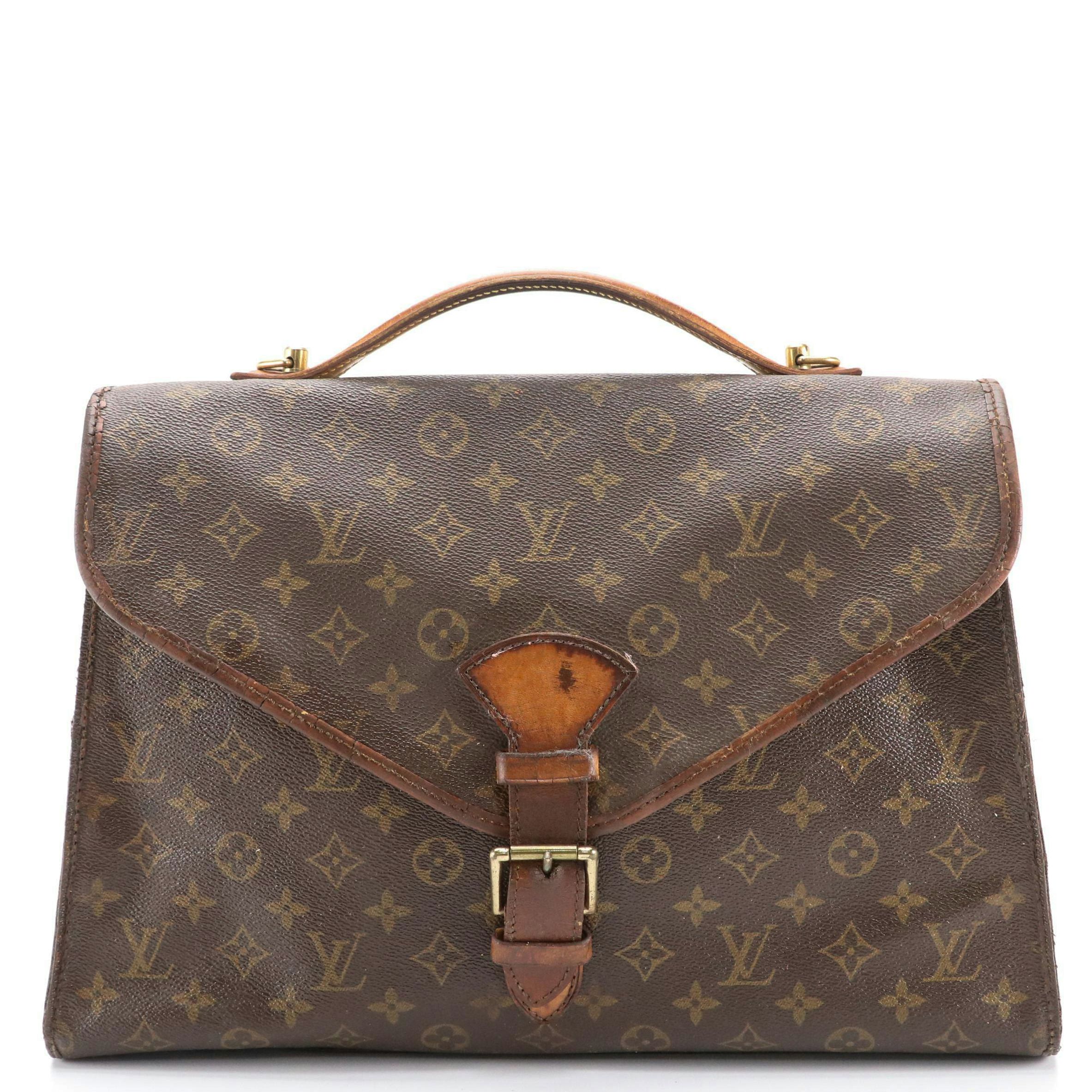 Louis Vuitton Beverly Top Handle Satchel in Monogram Canvas and Leather