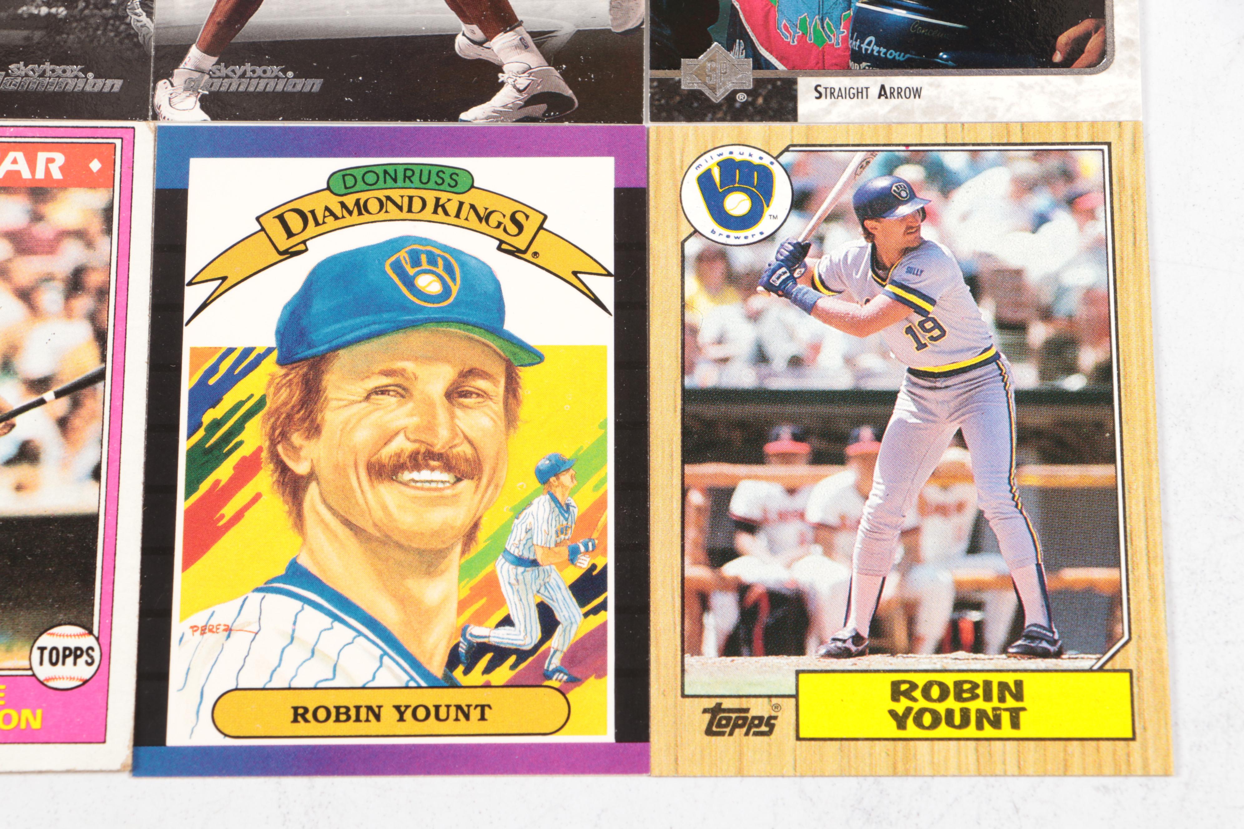 Topps with Other Sports Cards Featuring Reggie Jackson and More, 1980s-2010s