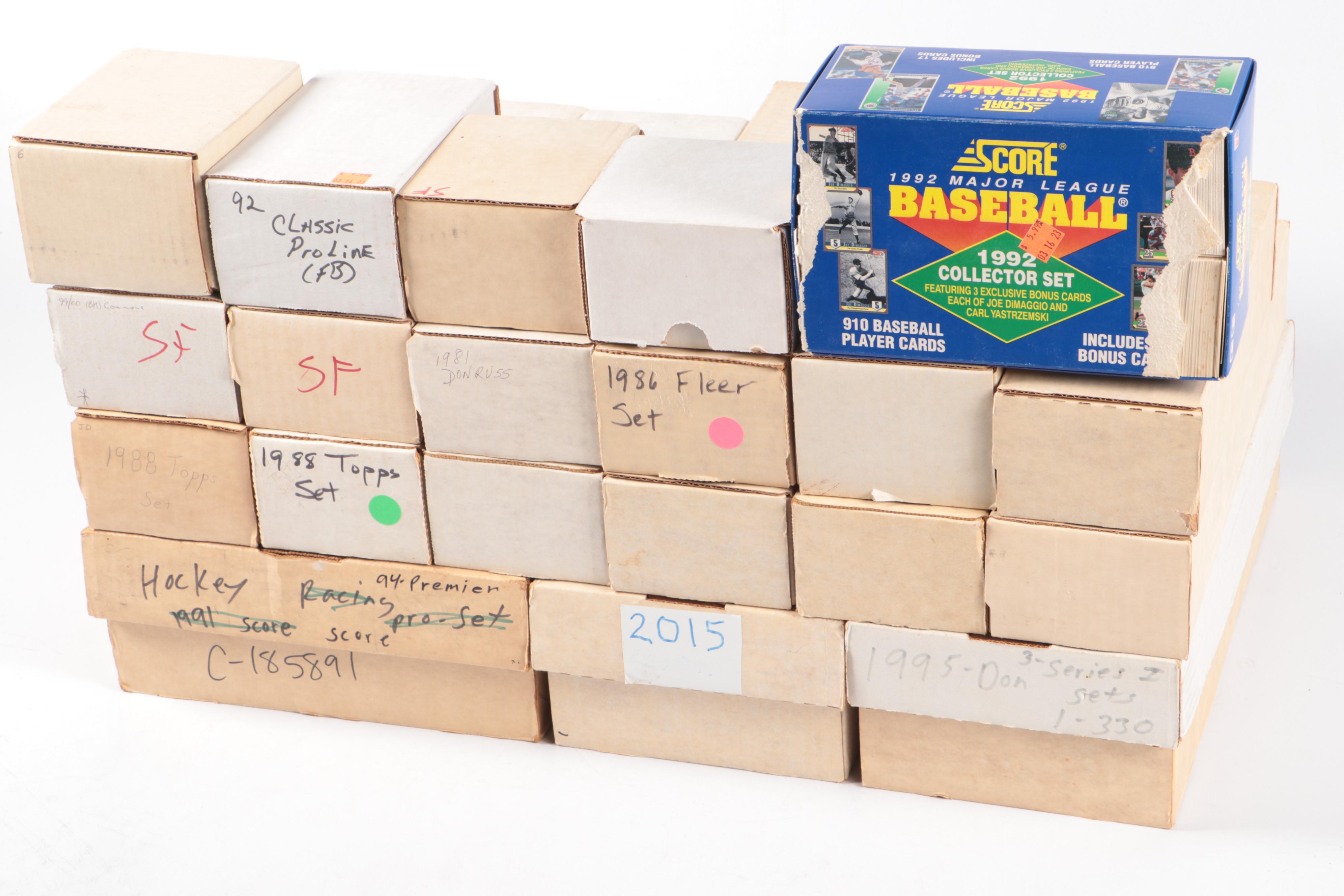 Topps with Other Sports Cards Featuring Reggie Jackson and More, 1980s-2010s