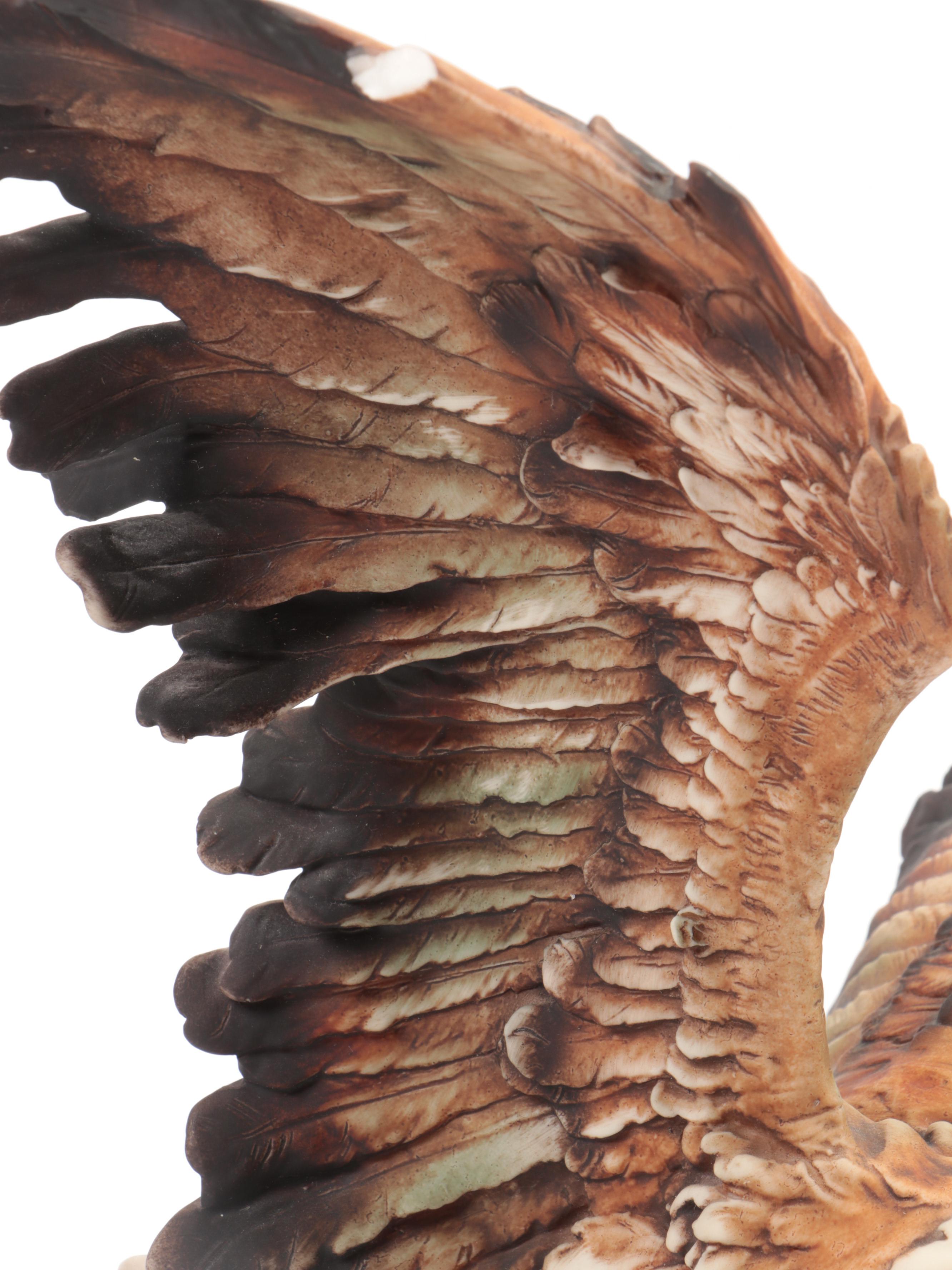 Giuseppe Armani Porcelain Bald Eagle Figurine, 1985