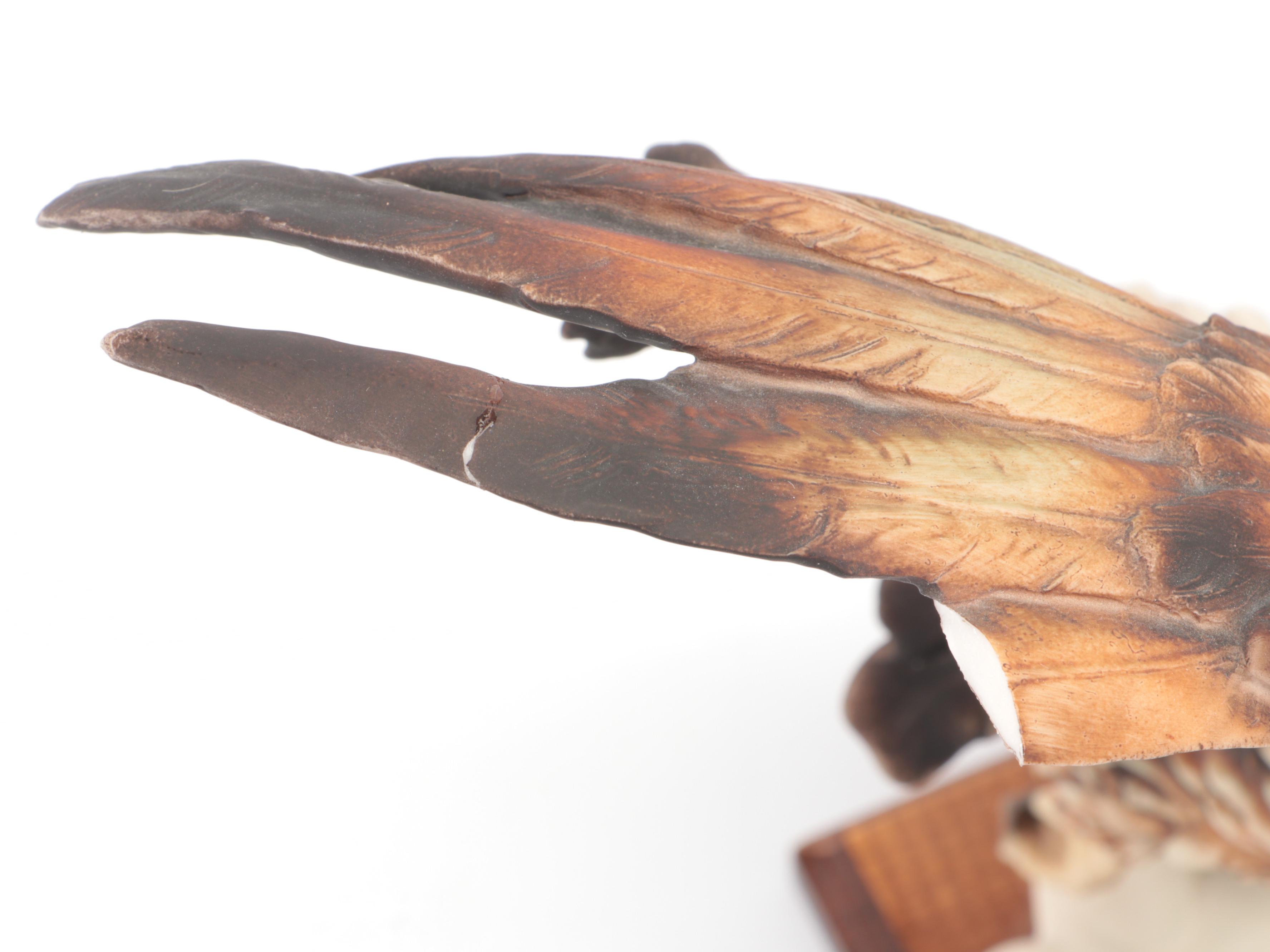 Giuseppe Armani Porcelain Bald Eagle Figurine, 1985