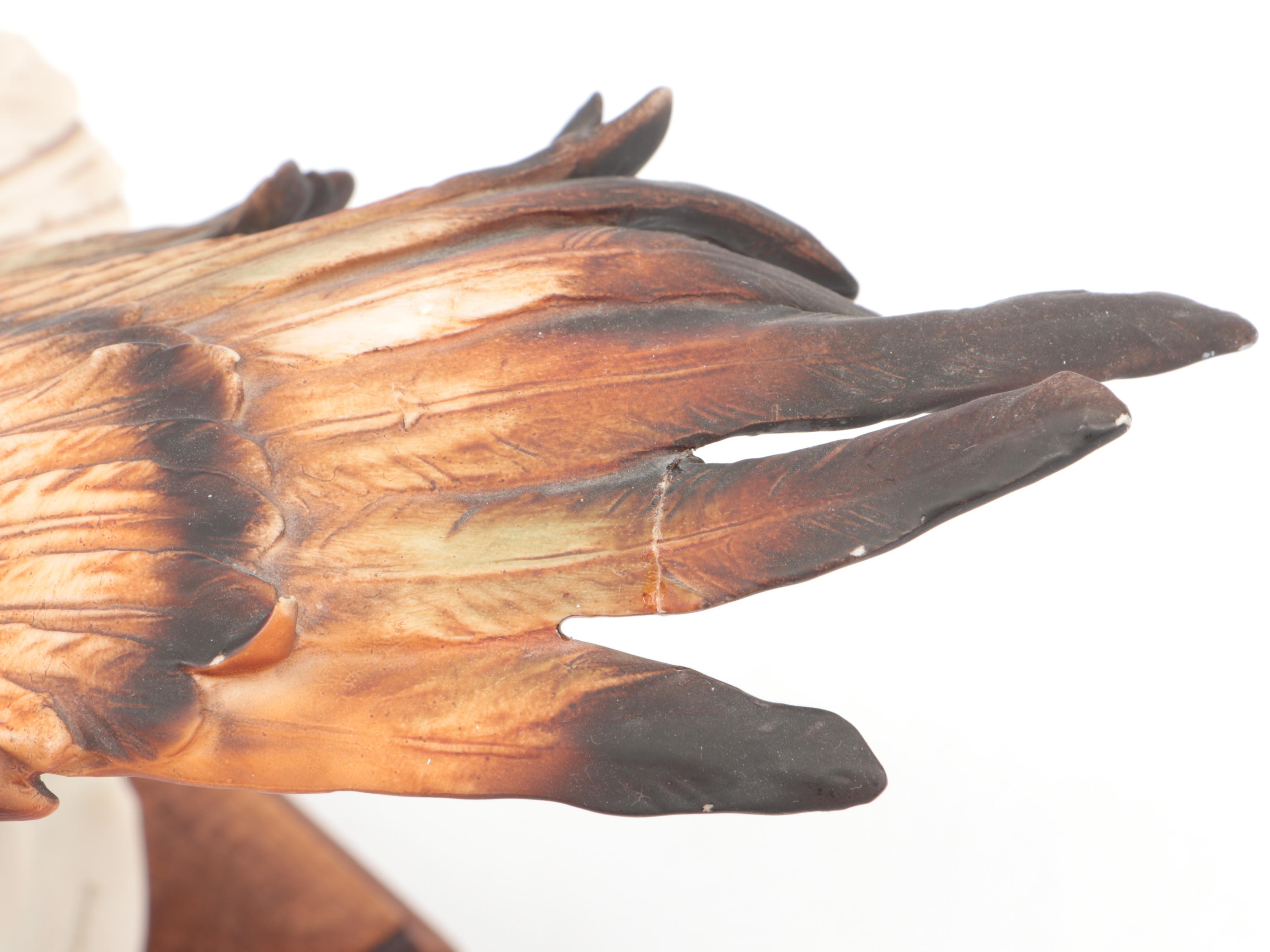 Giuseppe Armani Porcelain Bald Eagle Figurine, 1985