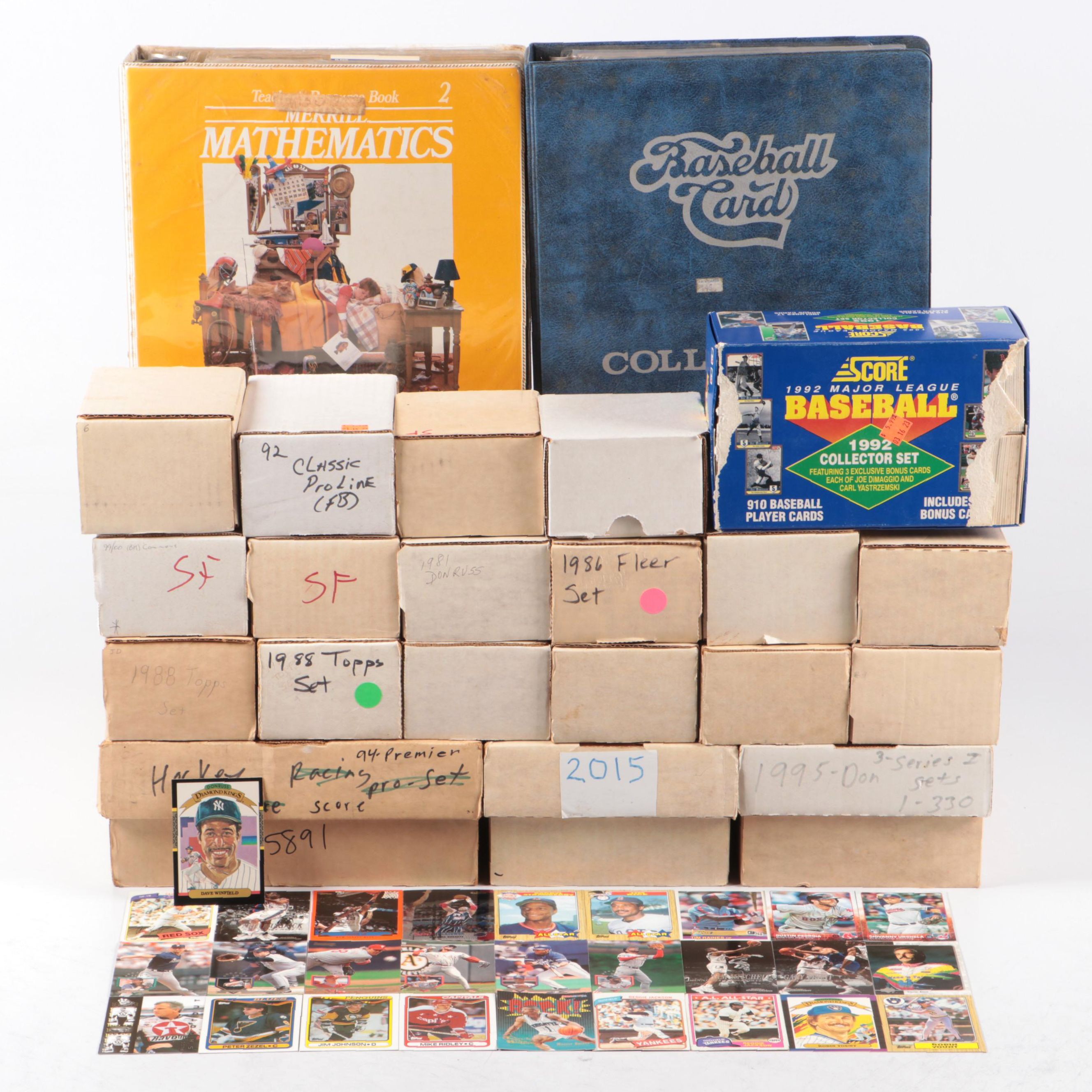 Topps with Other Sports Cards Featuring Reggie Jackson and More, 1980s-2010s