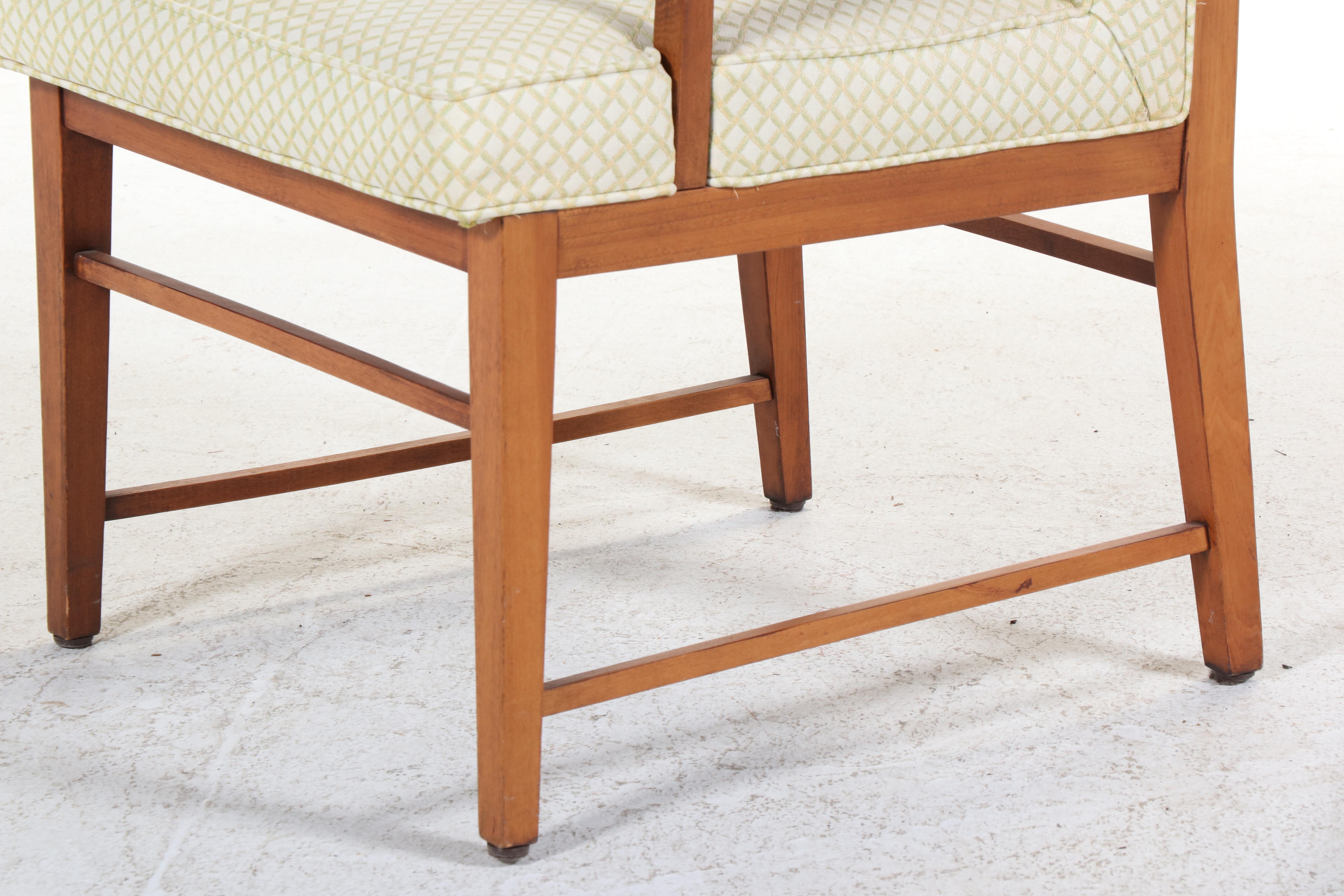 Danish Modern Teak Two-Tier Side Table Plus Armchair, Mid-20th Century
