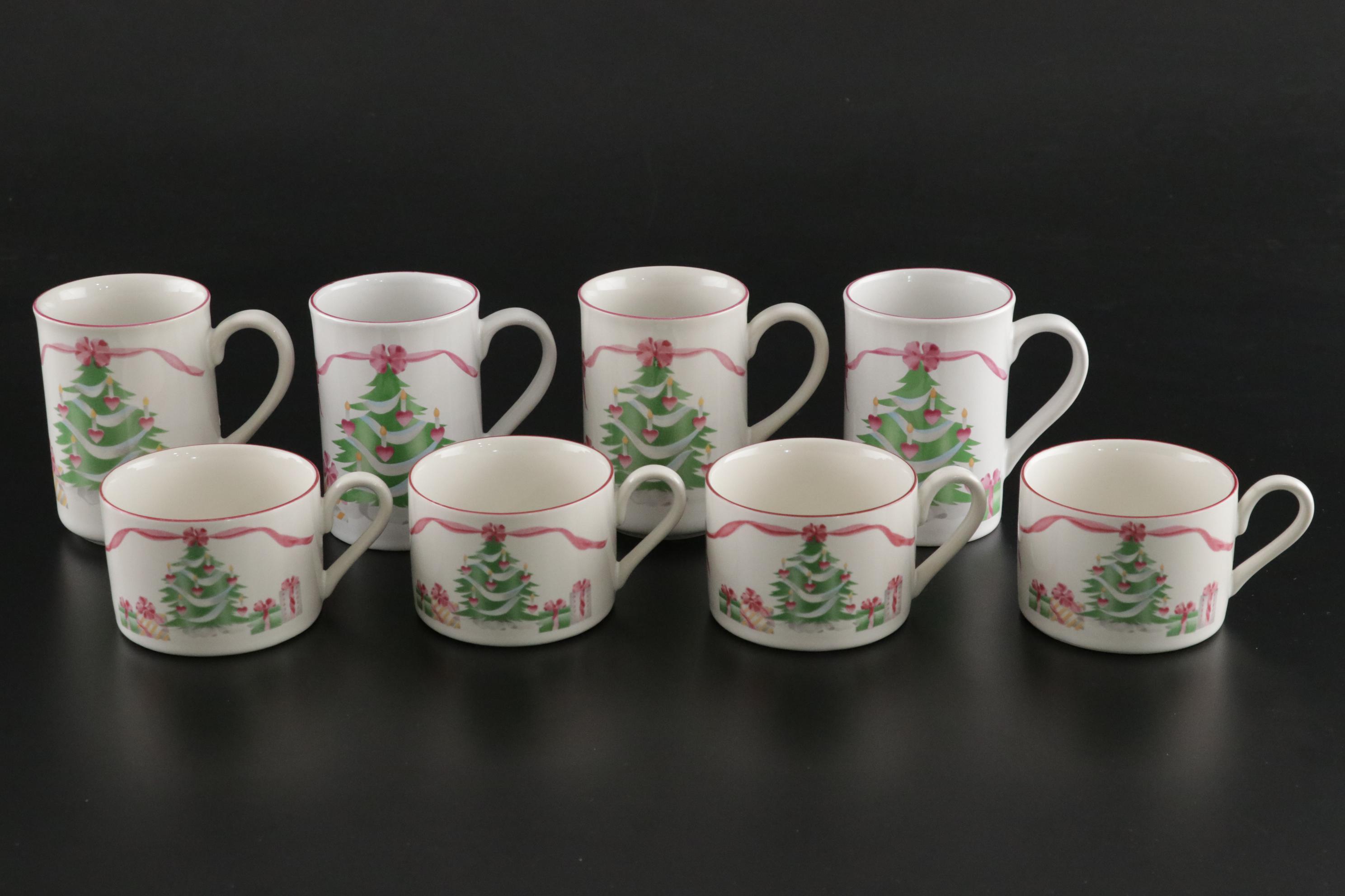 Sango "Home for Christmas" Ceramic Dinnerware, Late 20th Century