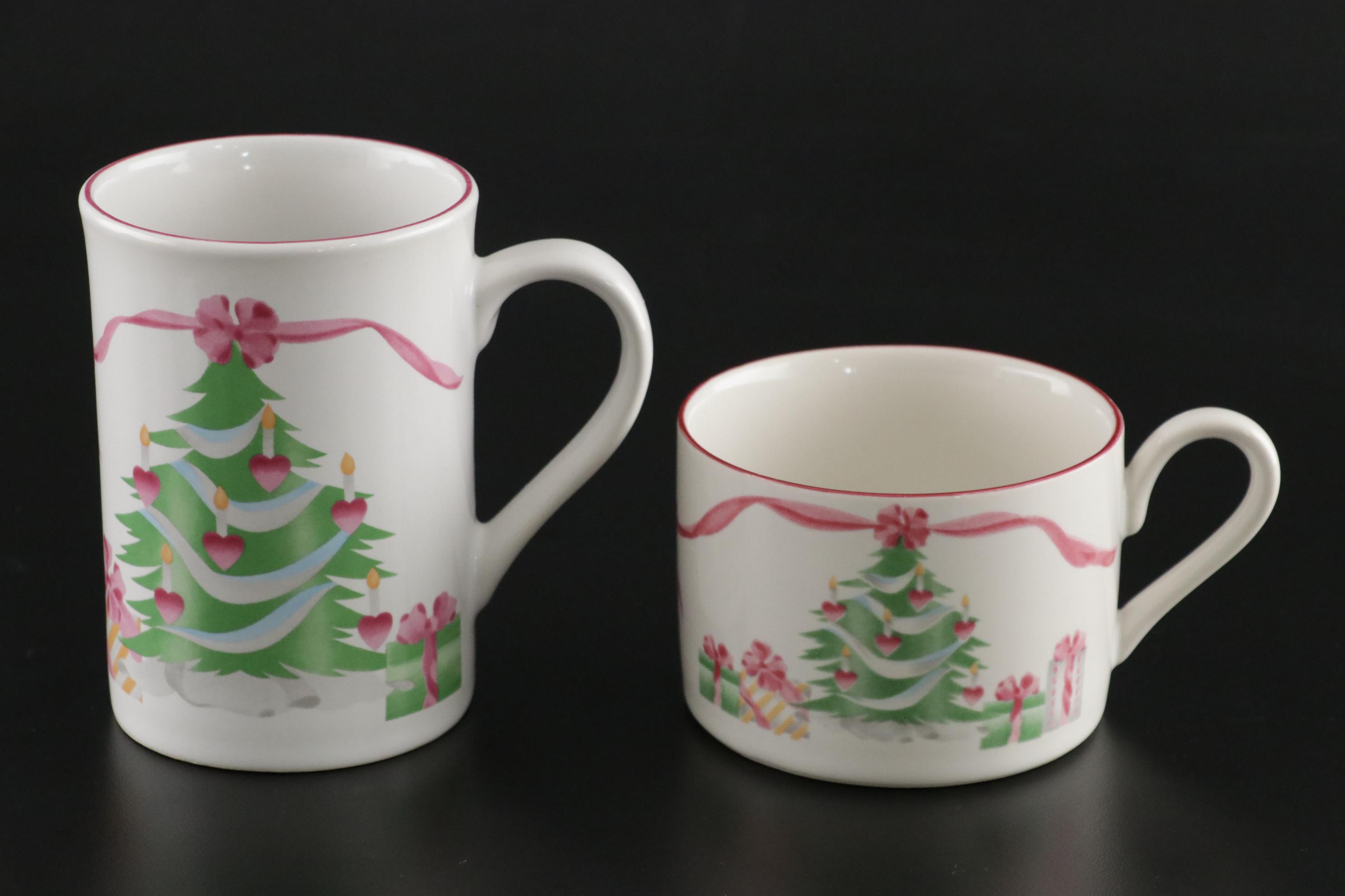 Sango "Home for Christmas" Ceramic Dinnerware, Late 20th Century