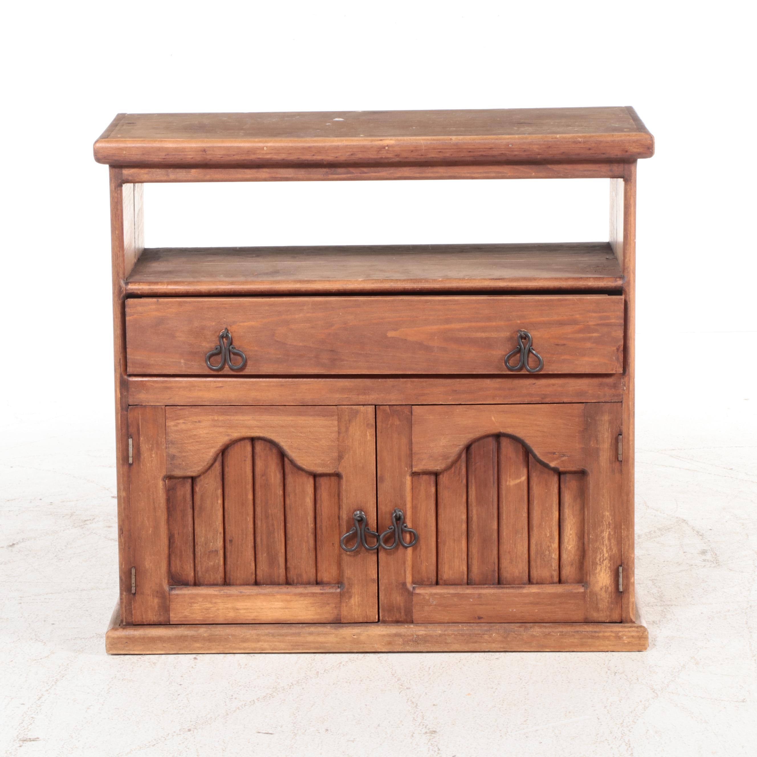 Spanish Colonial Style Pine Television Stand
