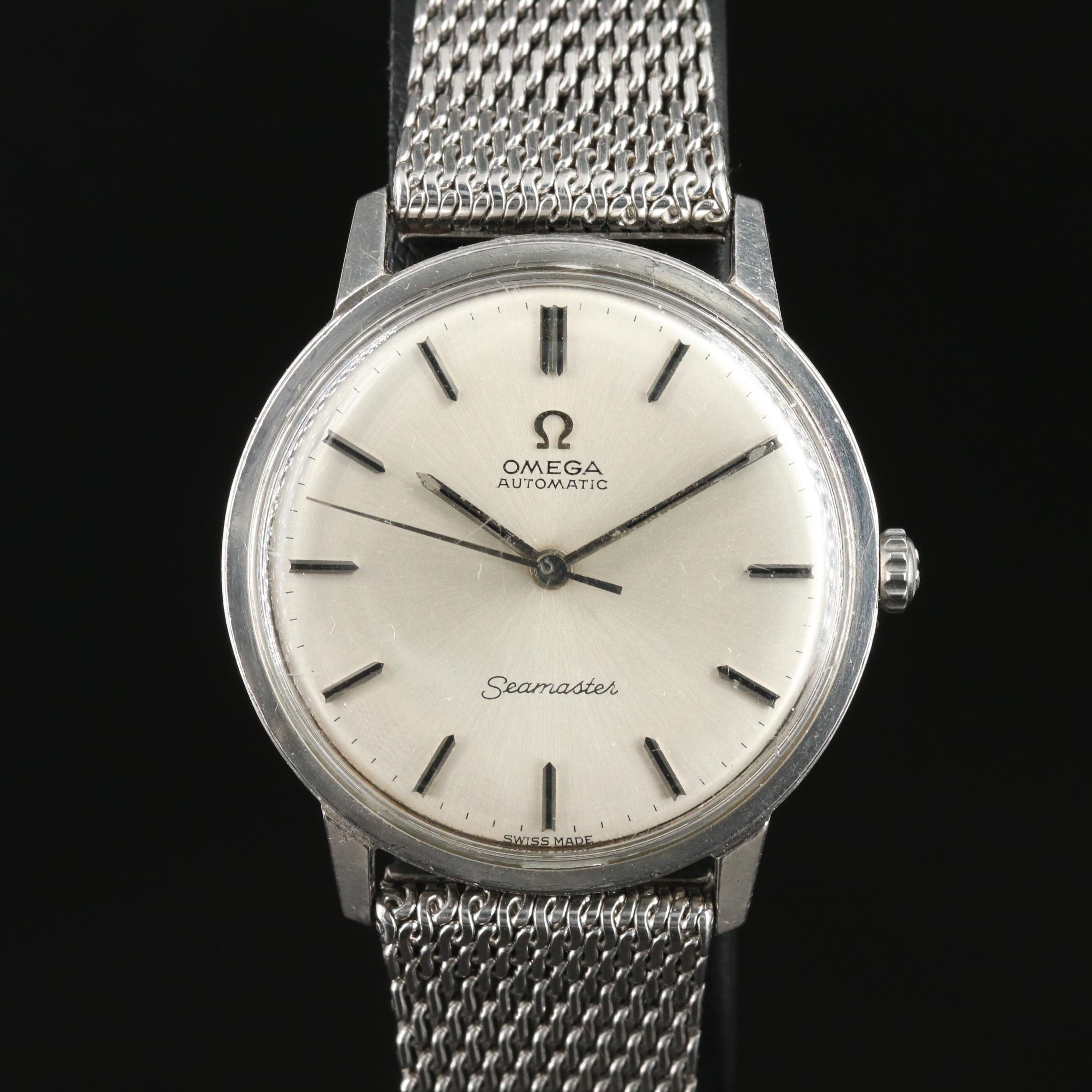 1965 Omega Seamaster Automatic Milanese Bracelet Watch
