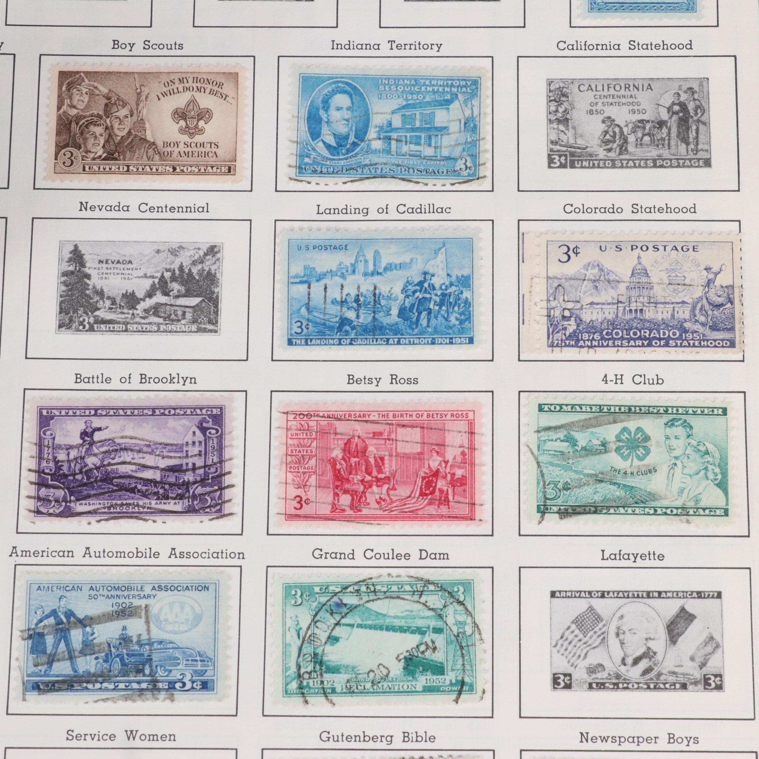 U.S. and World Stamp Collection in a Harris Citation Stamp Album