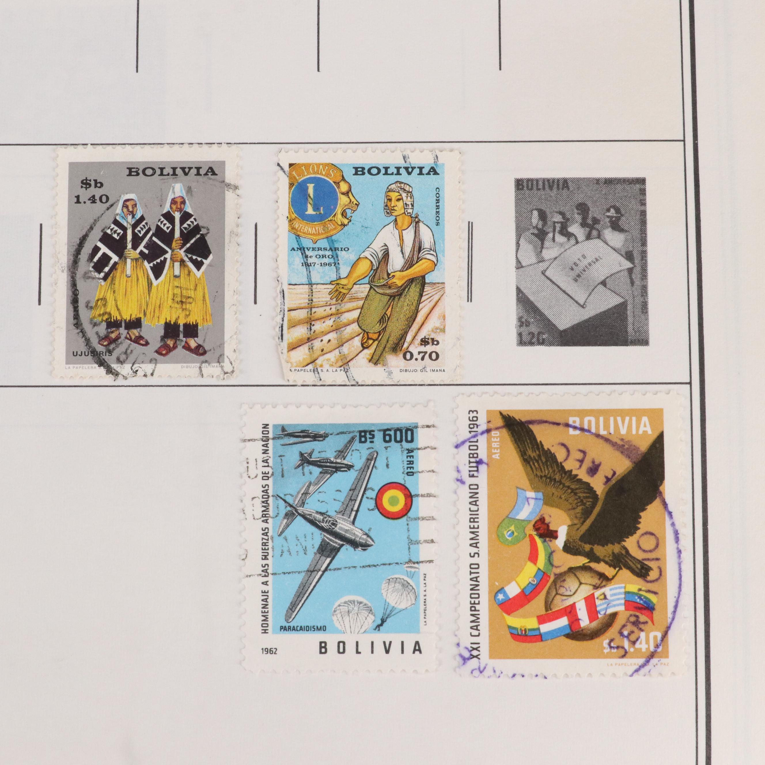 U.S. and World Stamp Collection in a Harris Citation Stamp Album