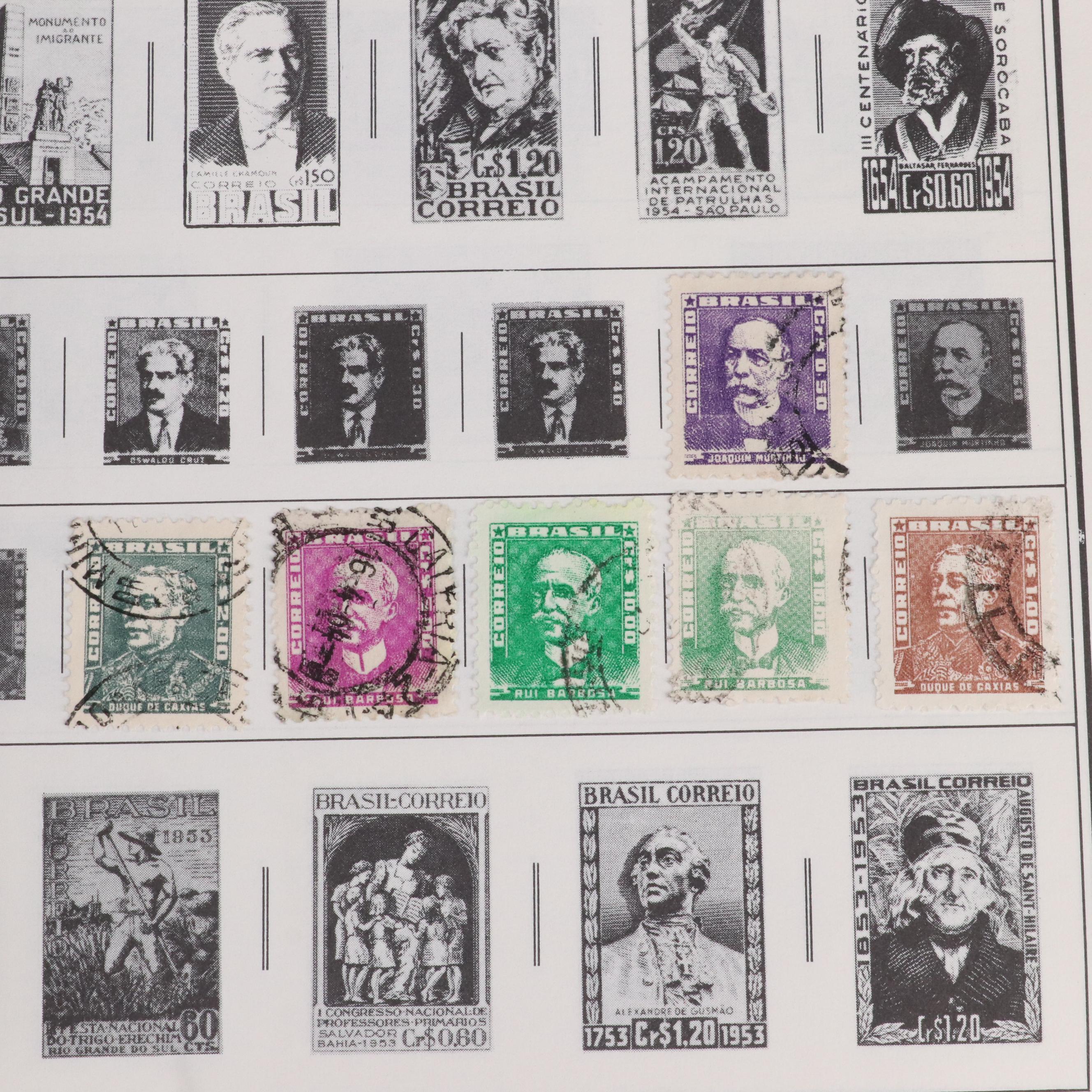 U.S. and World Stamp Collection in a Harris Citation Stamp Album